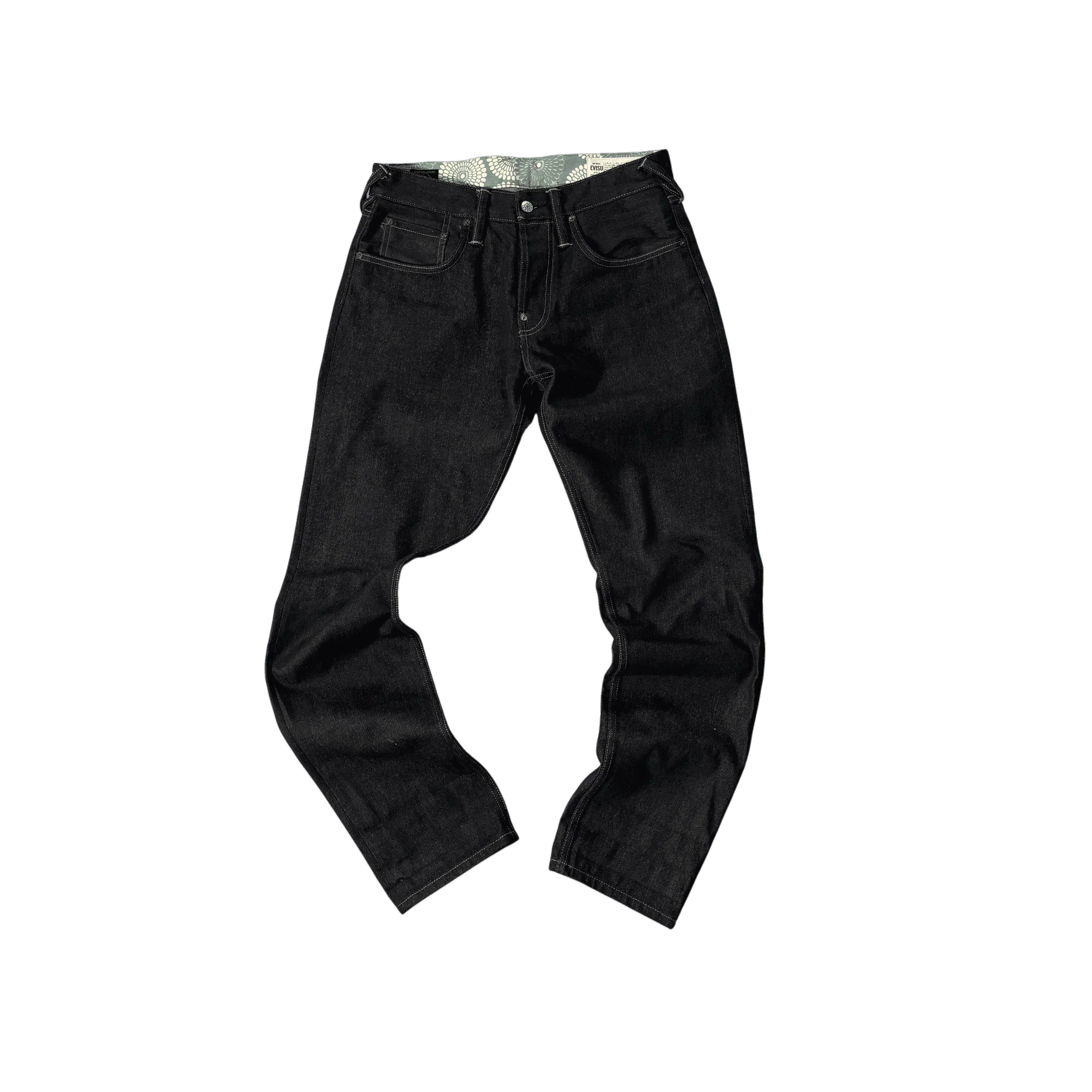 Black Evisu Jeans - 32 x 34