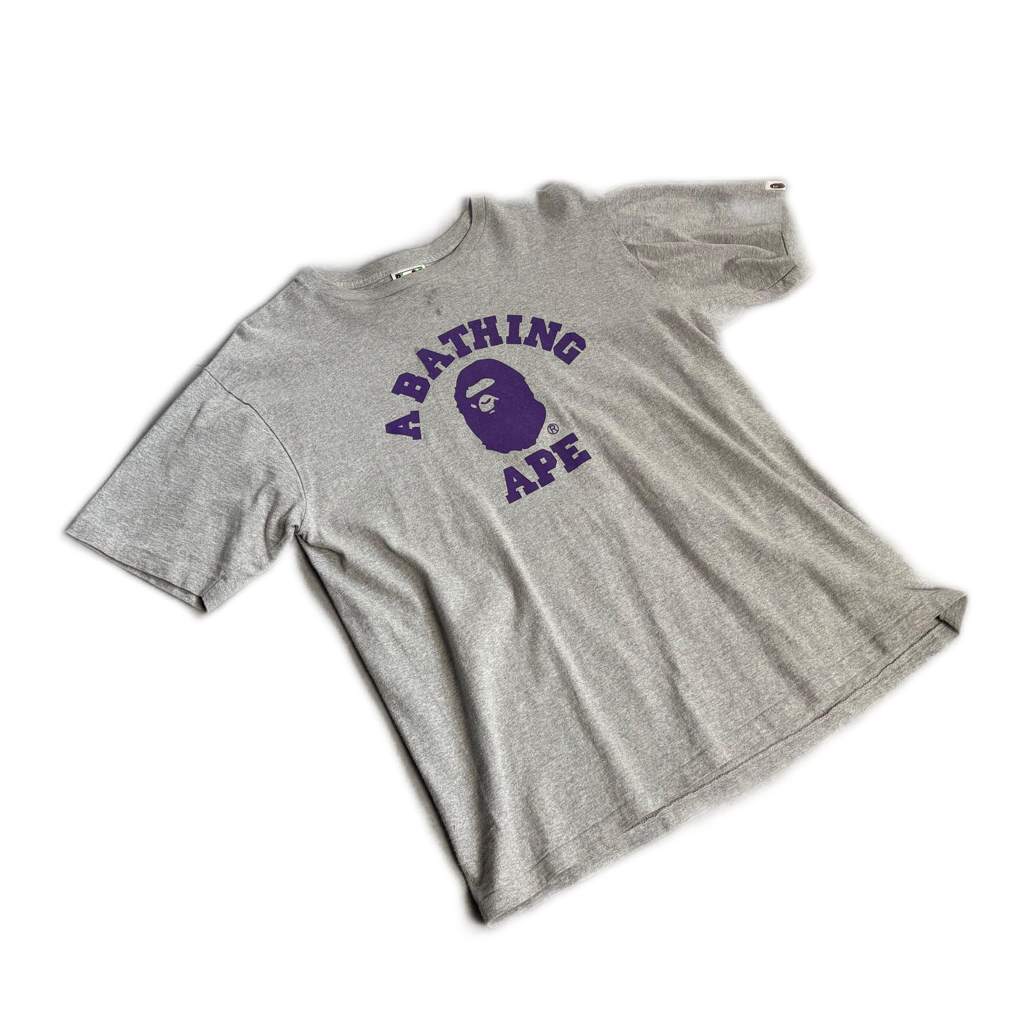 Grey A Bathing Ape (BAPE) Tee - XL