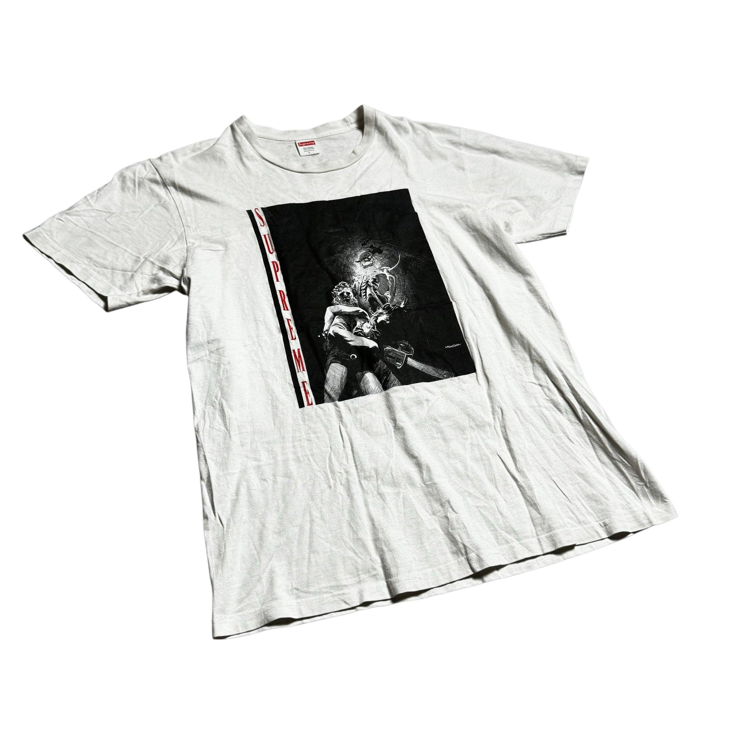 White Supreme Tee - L
