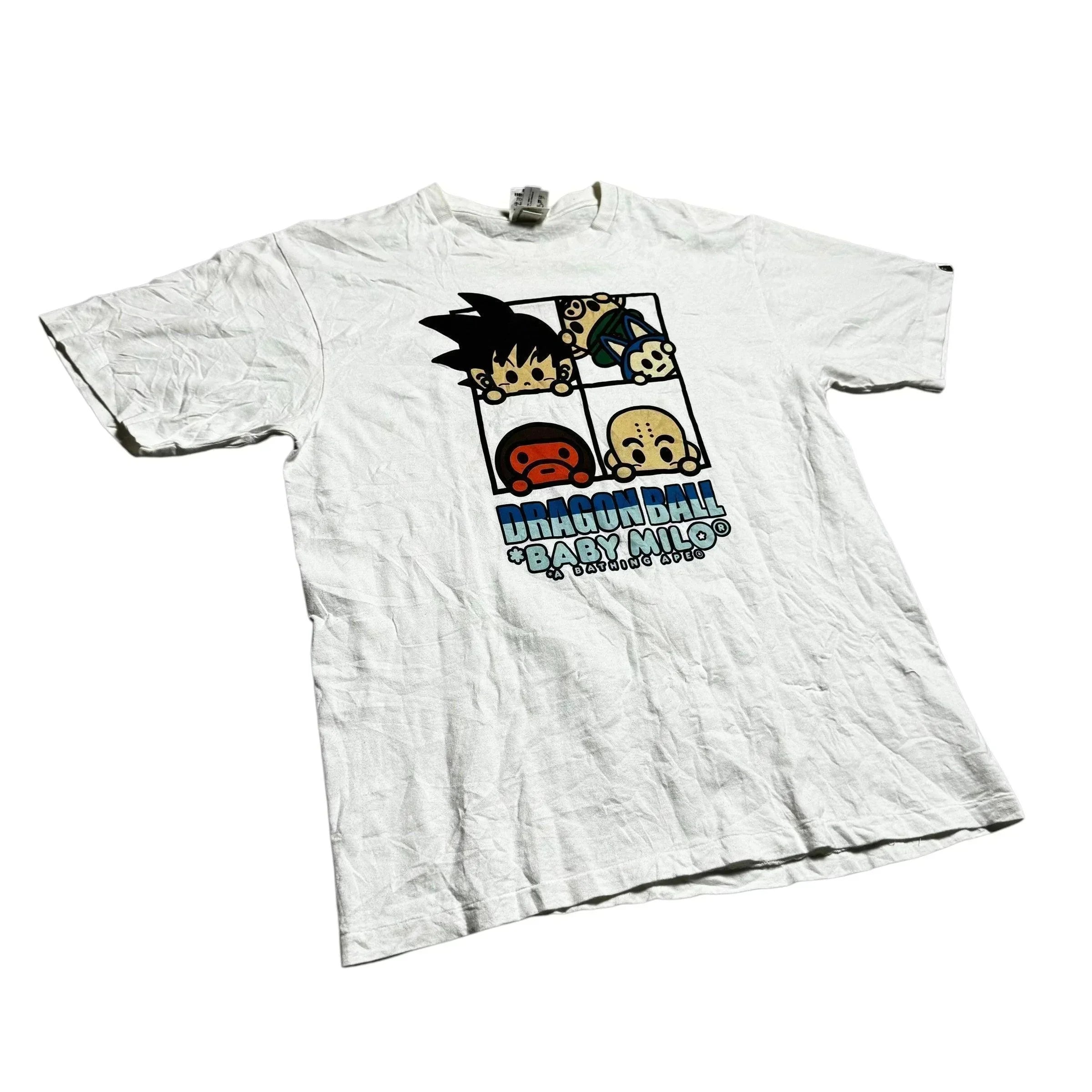 White A Bathing Ape (BAPE) x Dragonball Z Tee - XL