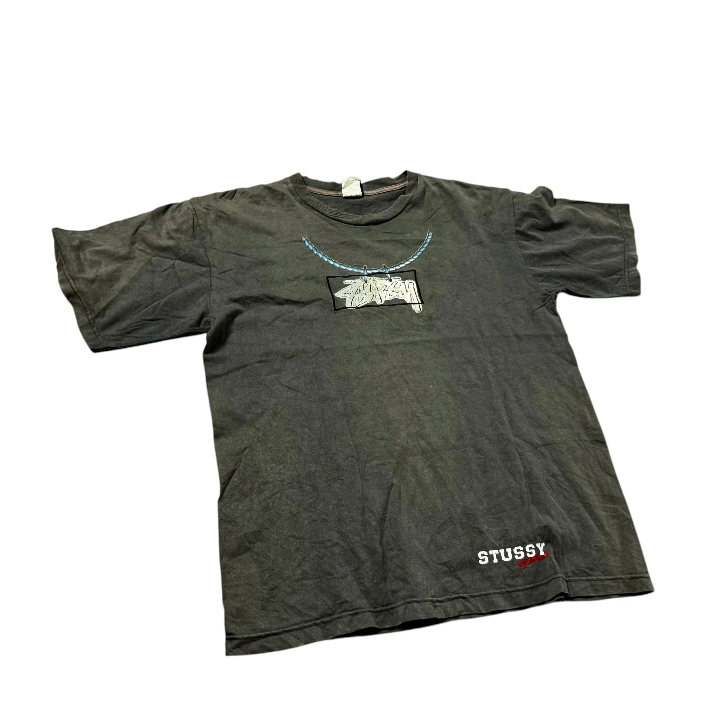 Grey Stussy Tee - L
