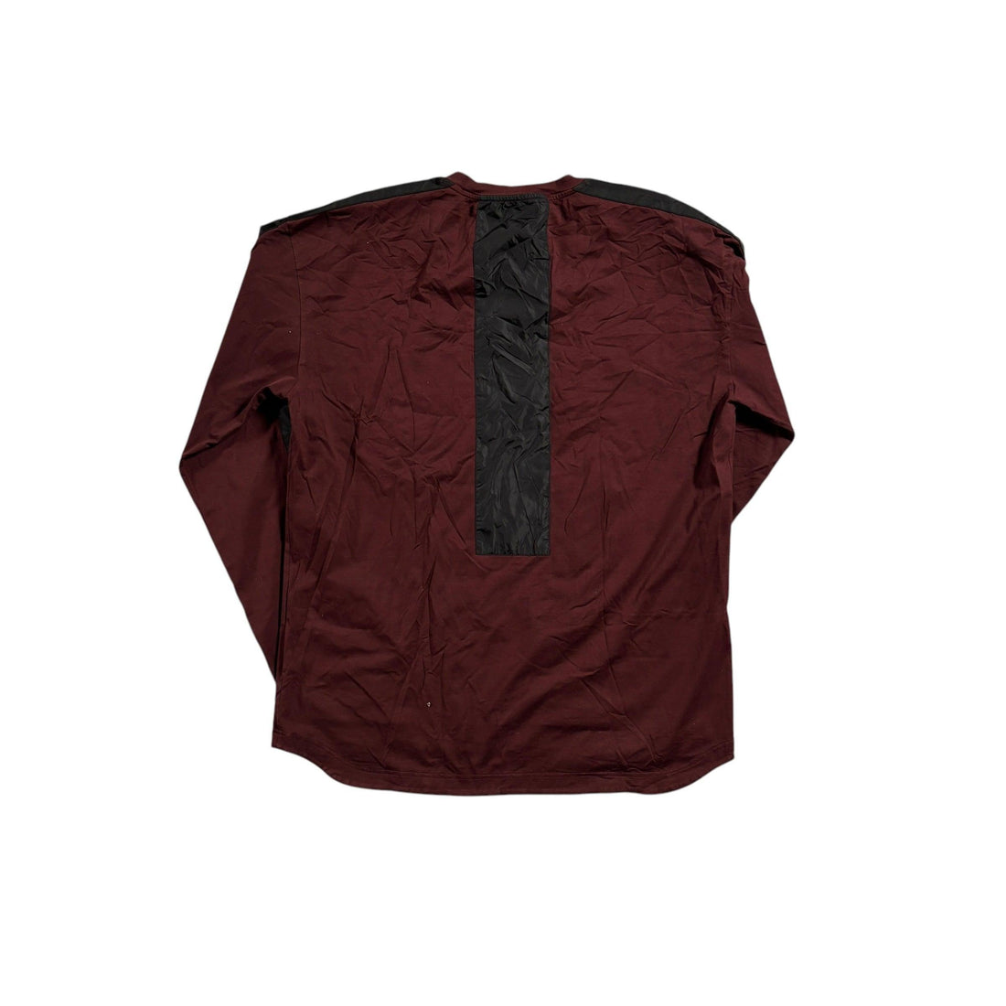 Vintage Burgundy + Black Prada Long Sleeve Tee - S