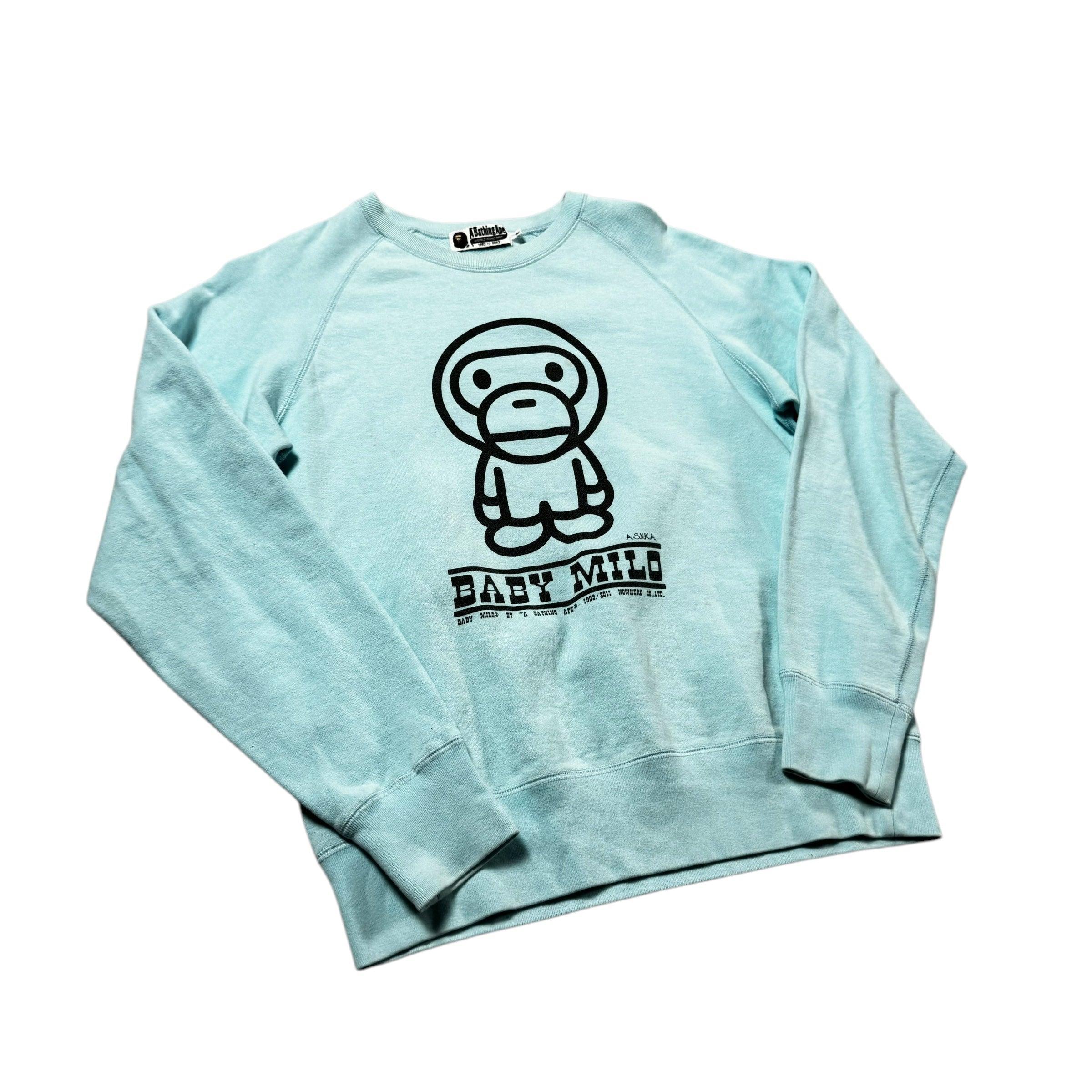 Baby Blue A Bathing Ape (BAPE) Sweatshirt - M