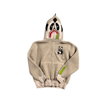 Brand New A Bathing Ape (BAPE) Panda Fleece Full Zip Hoodie - M