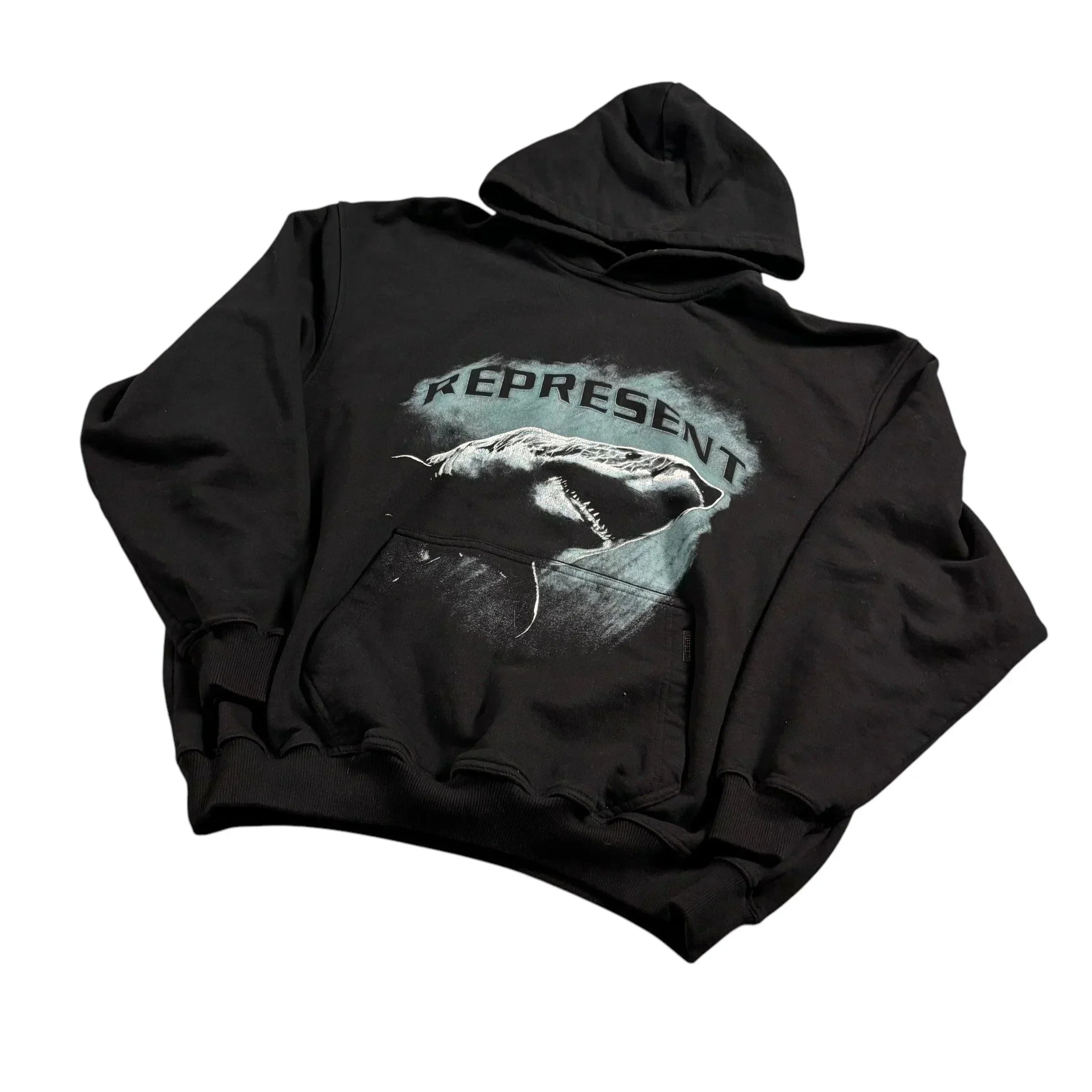 Black Represent Hoodie - L