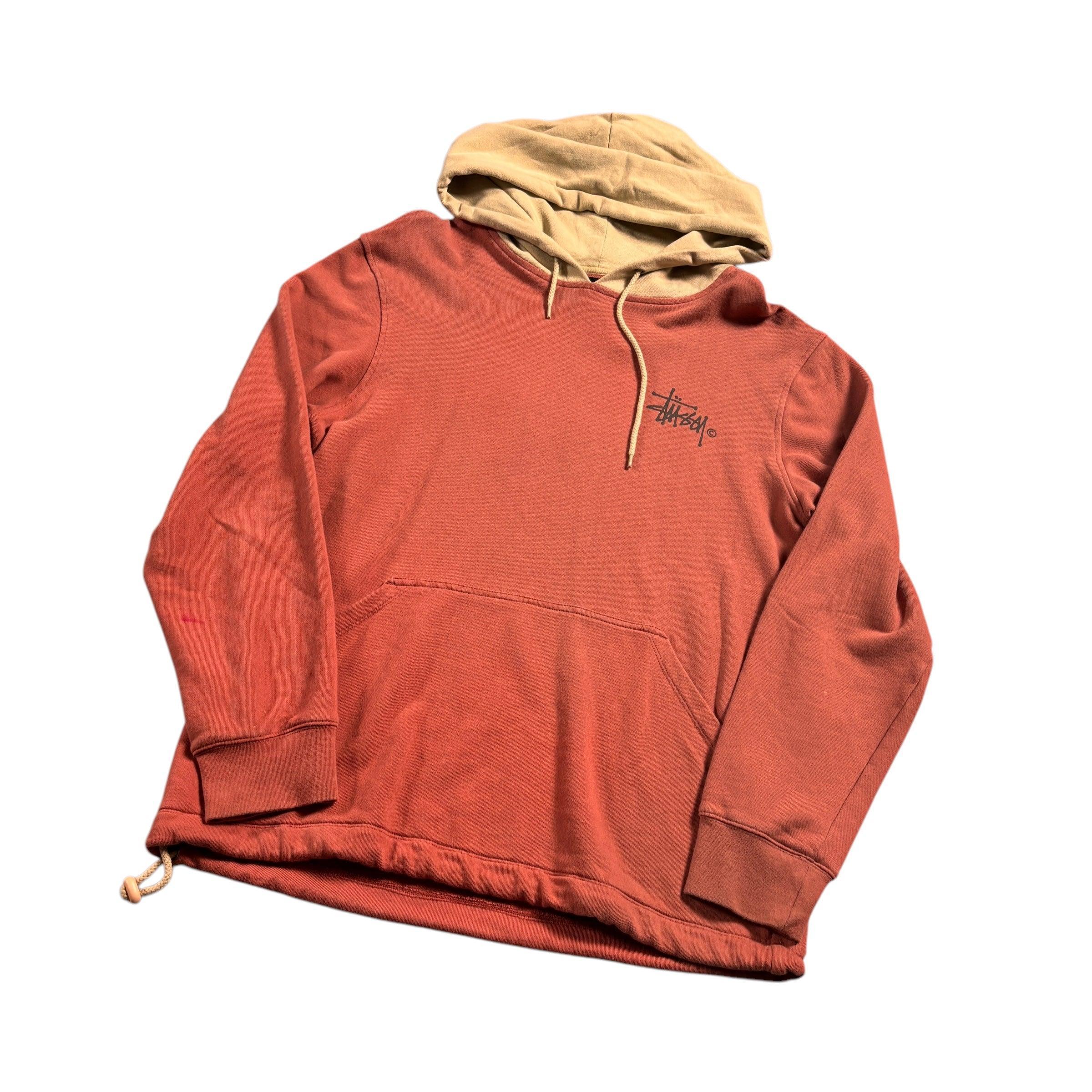 Brown/ Orange Stussy Hoodie - L