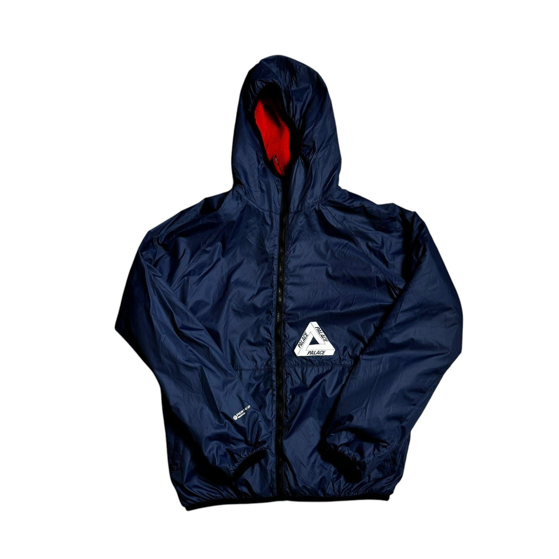 Navy Blue + Orange Palace Reversible Fleece Jacket - S