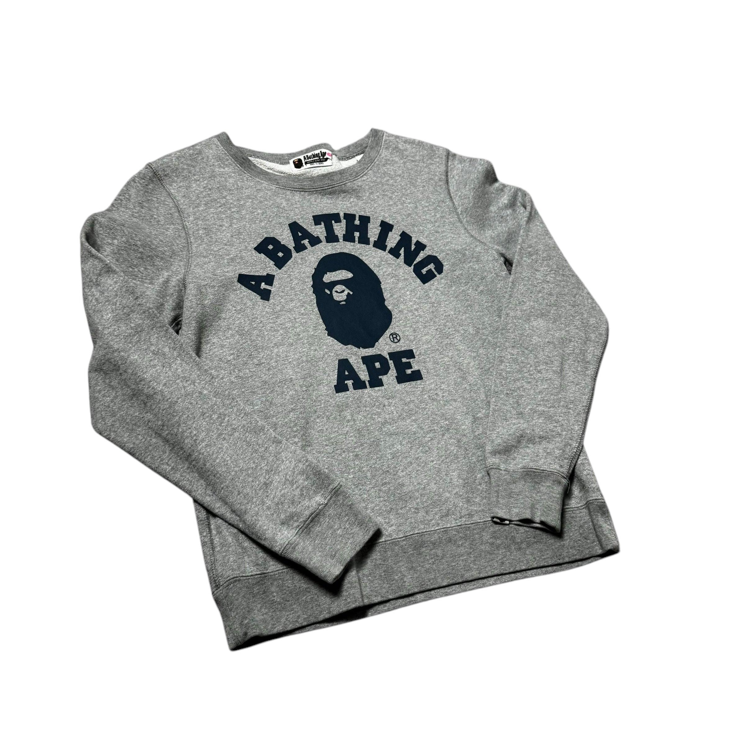 Grey A Bathing Ape (BAPE) Sweatshirt - S