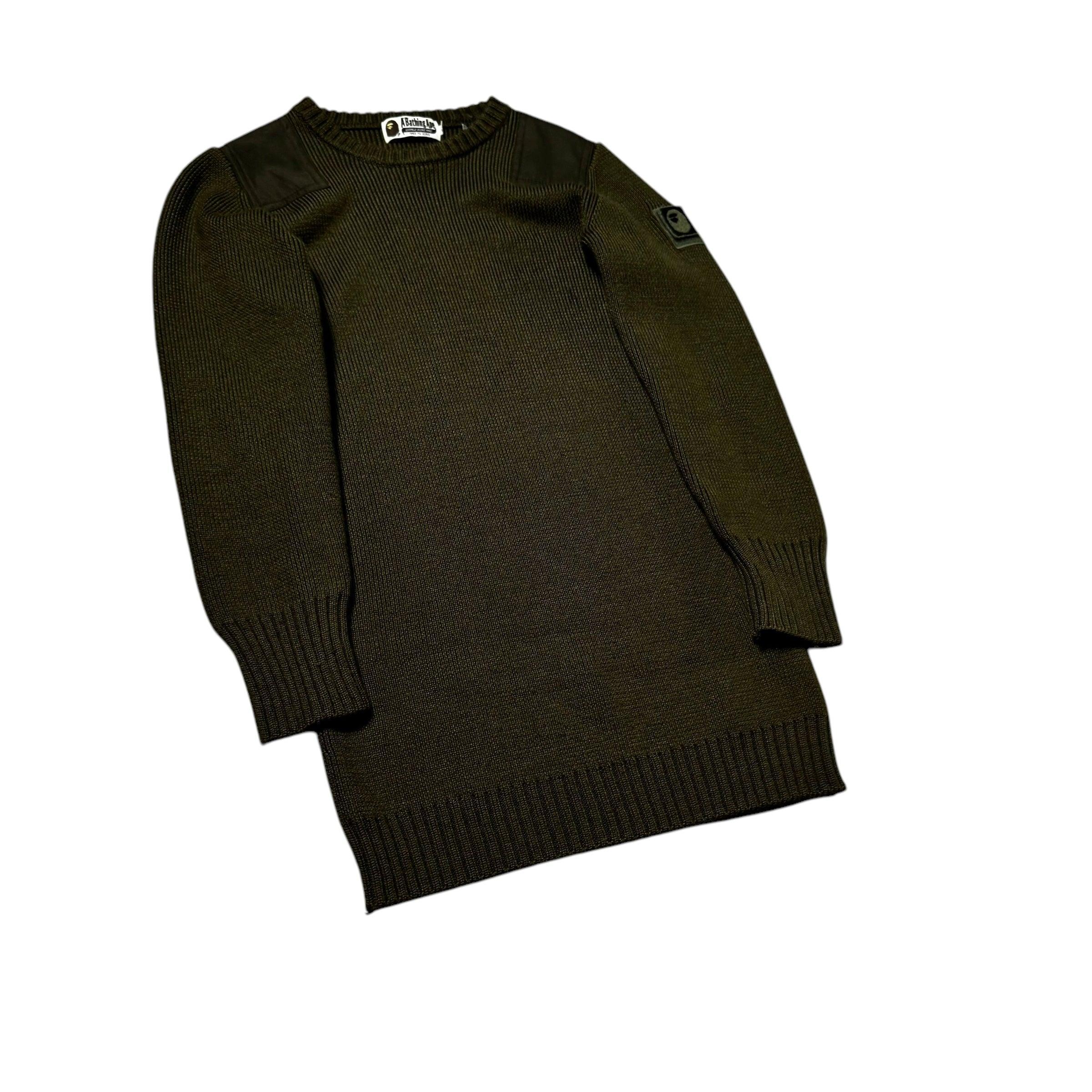 Green A Bathing Ape (BAPE) Knitted Sweatshirt - XS