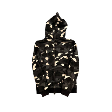 Black Camo A Bathing Ape (BAPE) Zip Up Hoodie - XS