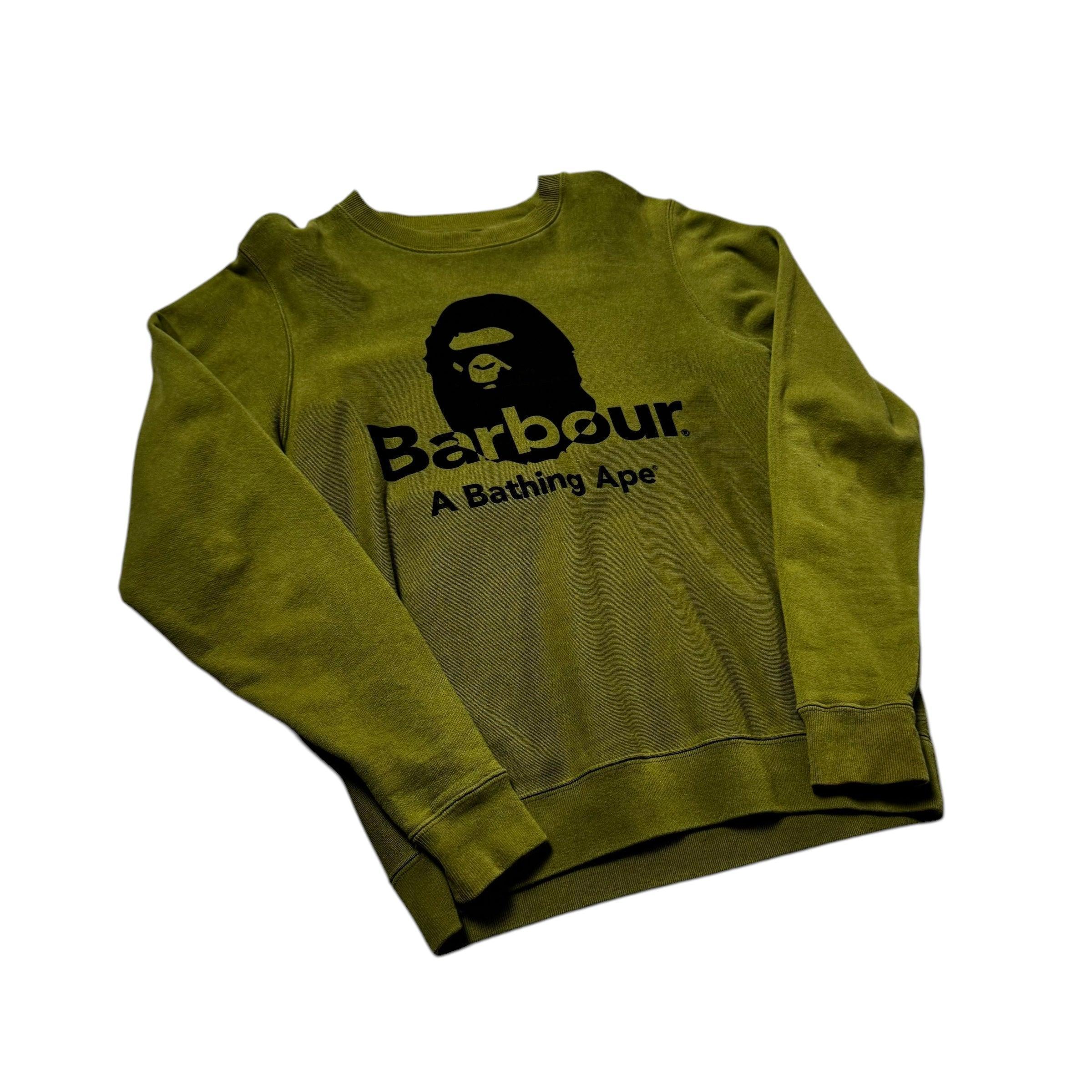 Green A Bathing Ape (BAPE) x Barbour Sweatshirt - M