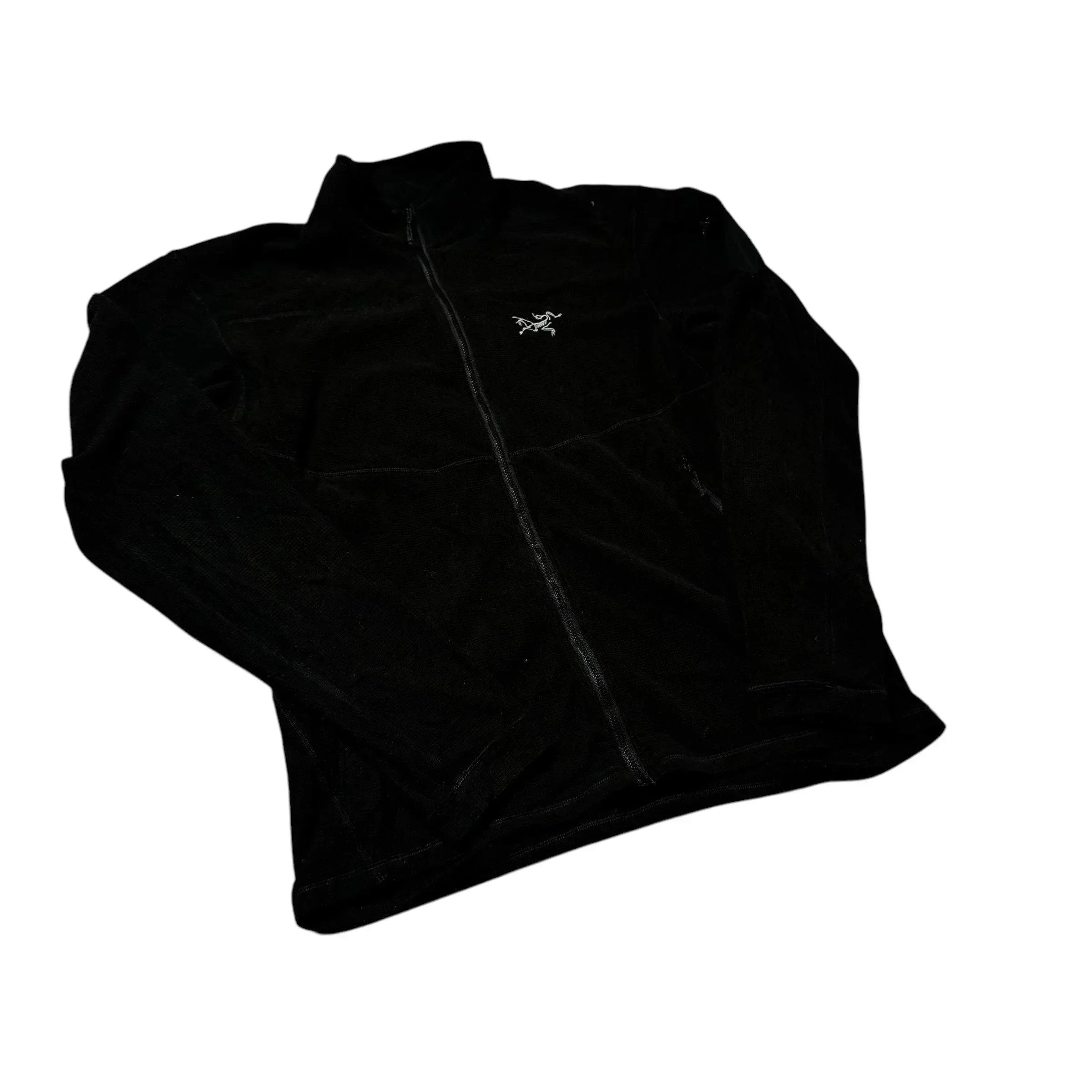 Vintage Black Arc’Teryx Full Zip Fleece - M
