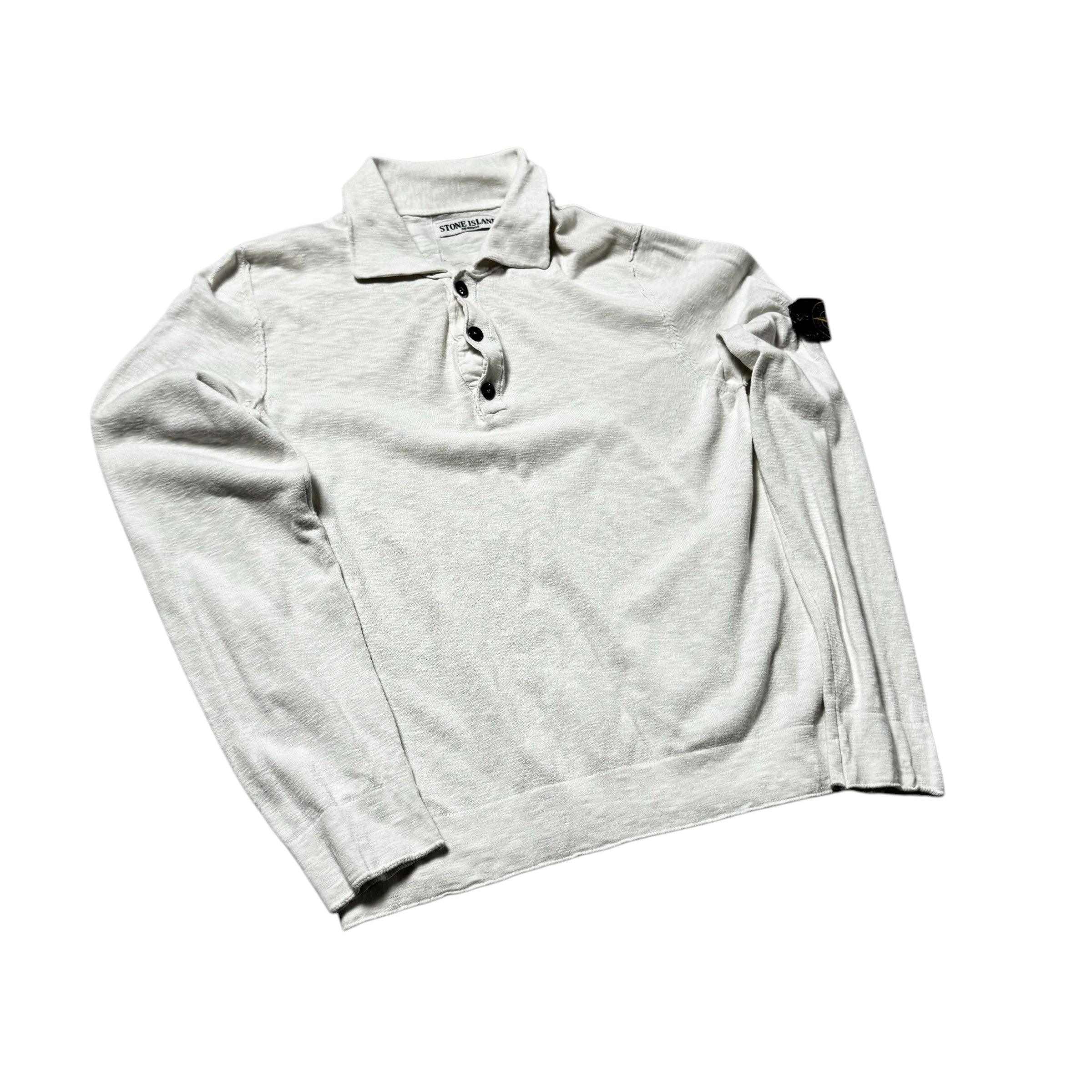 Vintage White Stone Island Sweatshirt - M