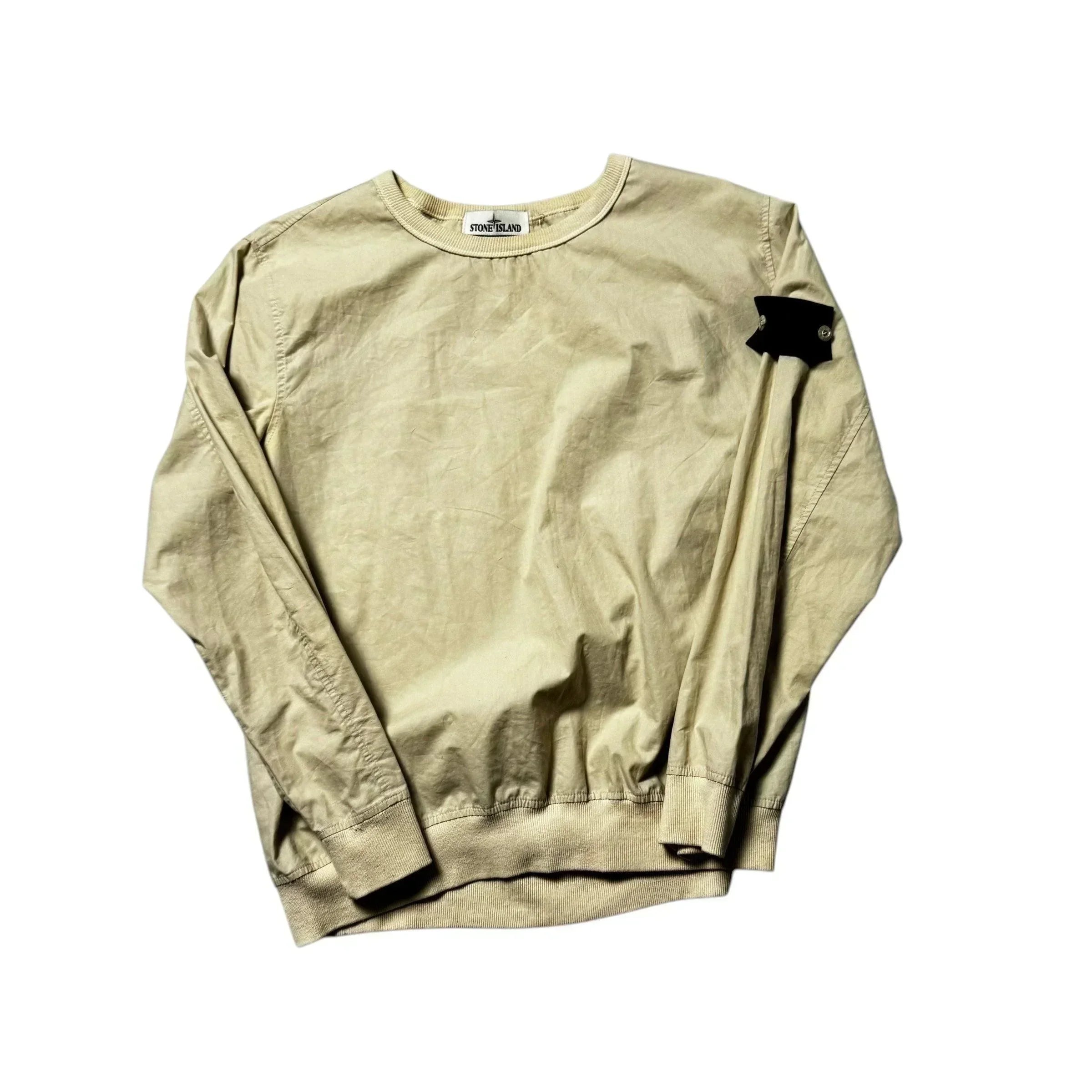 Cream Stone Island Sweatshirt - M