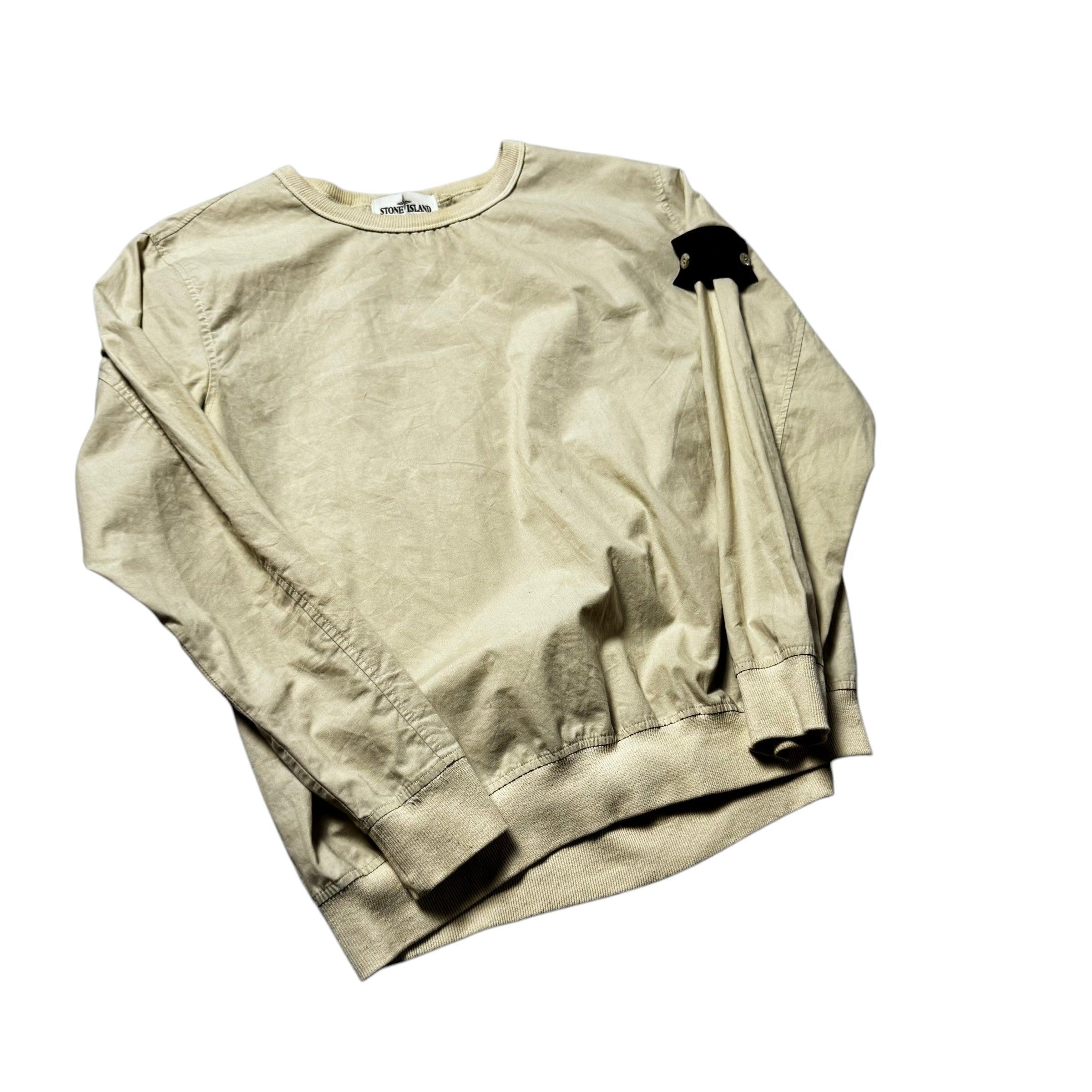 Cream Stone Island Sweatshirt - M