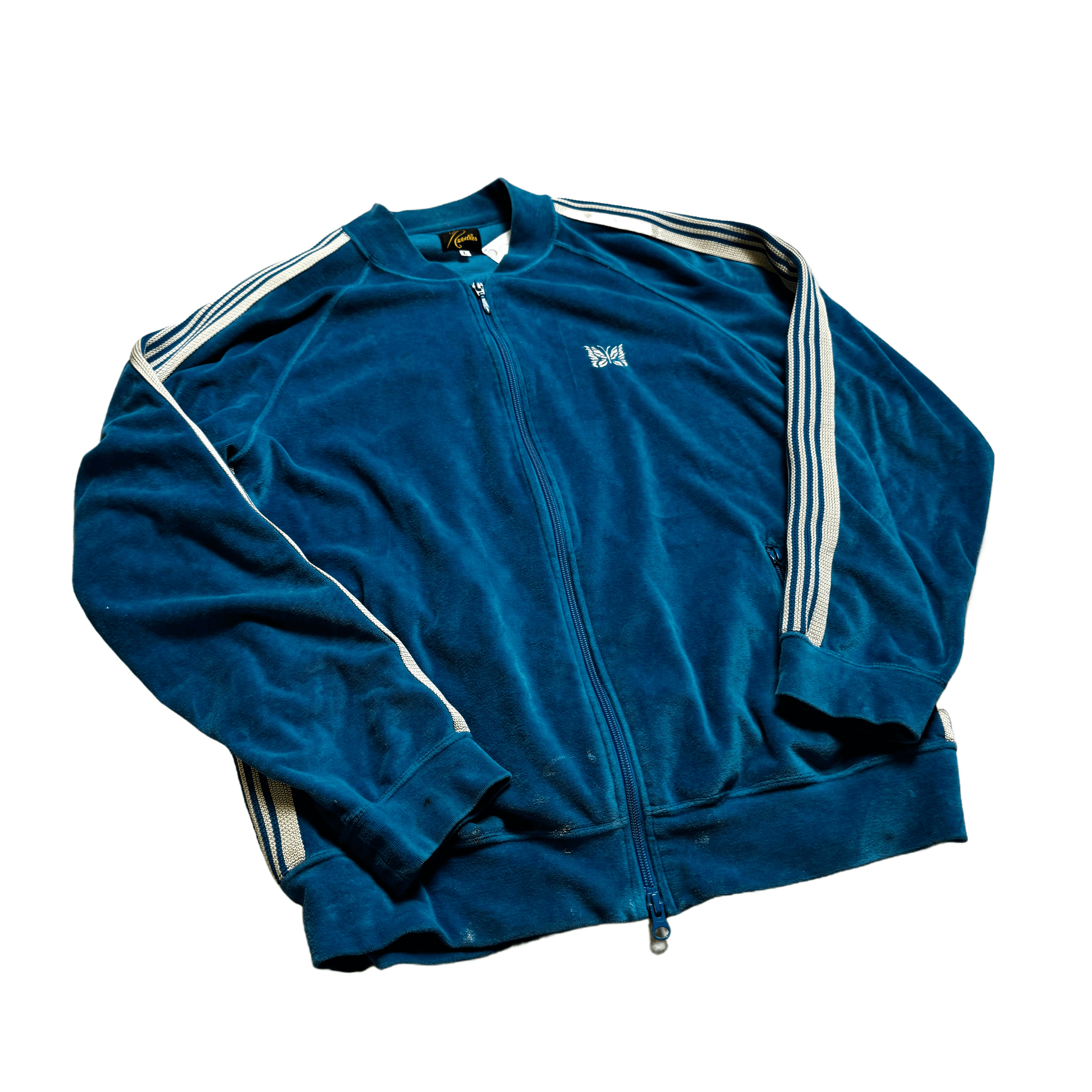 Blue Needles Velour Jacket - L