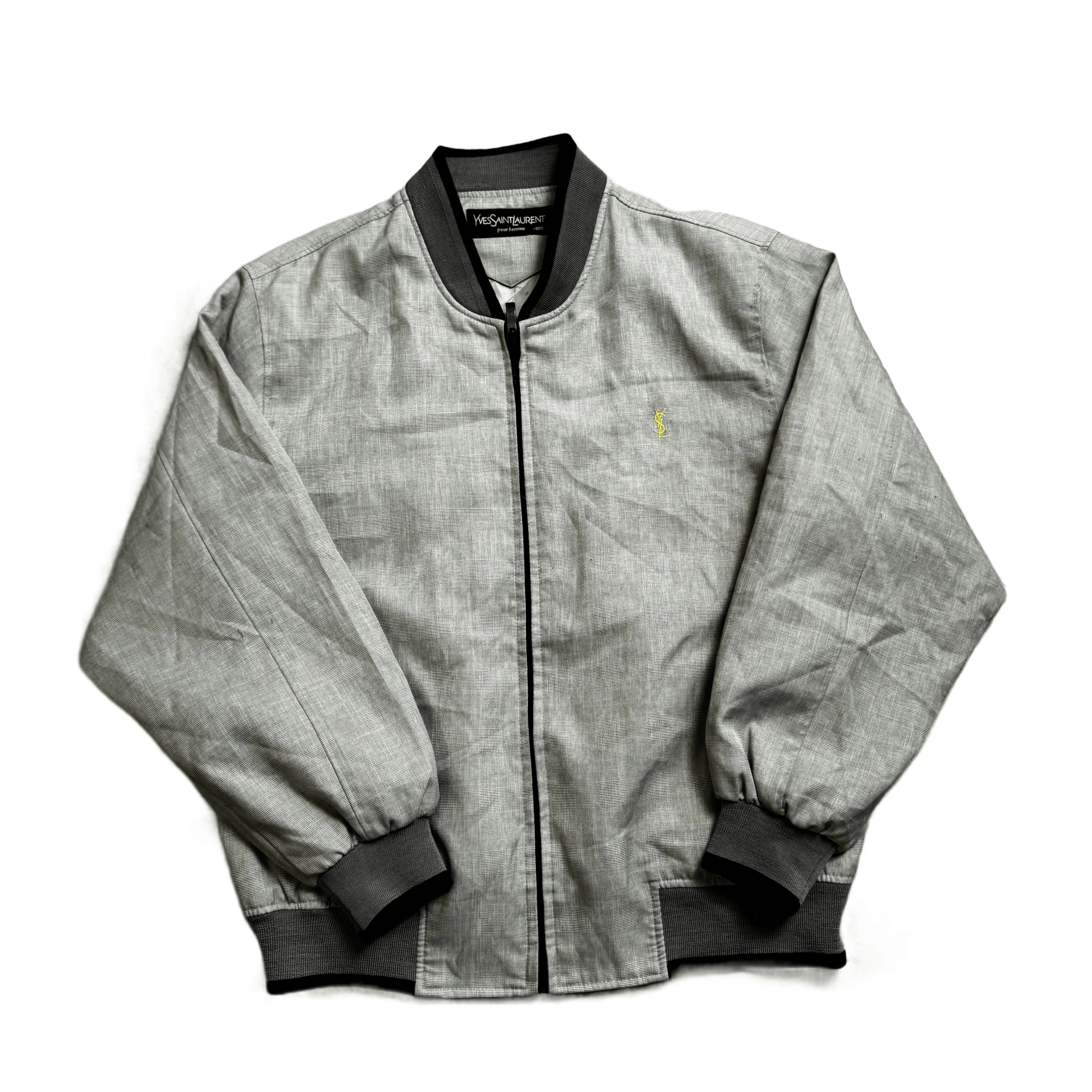 Vintage Grey Yves Saint Lauren (YSL) Jacket - S
