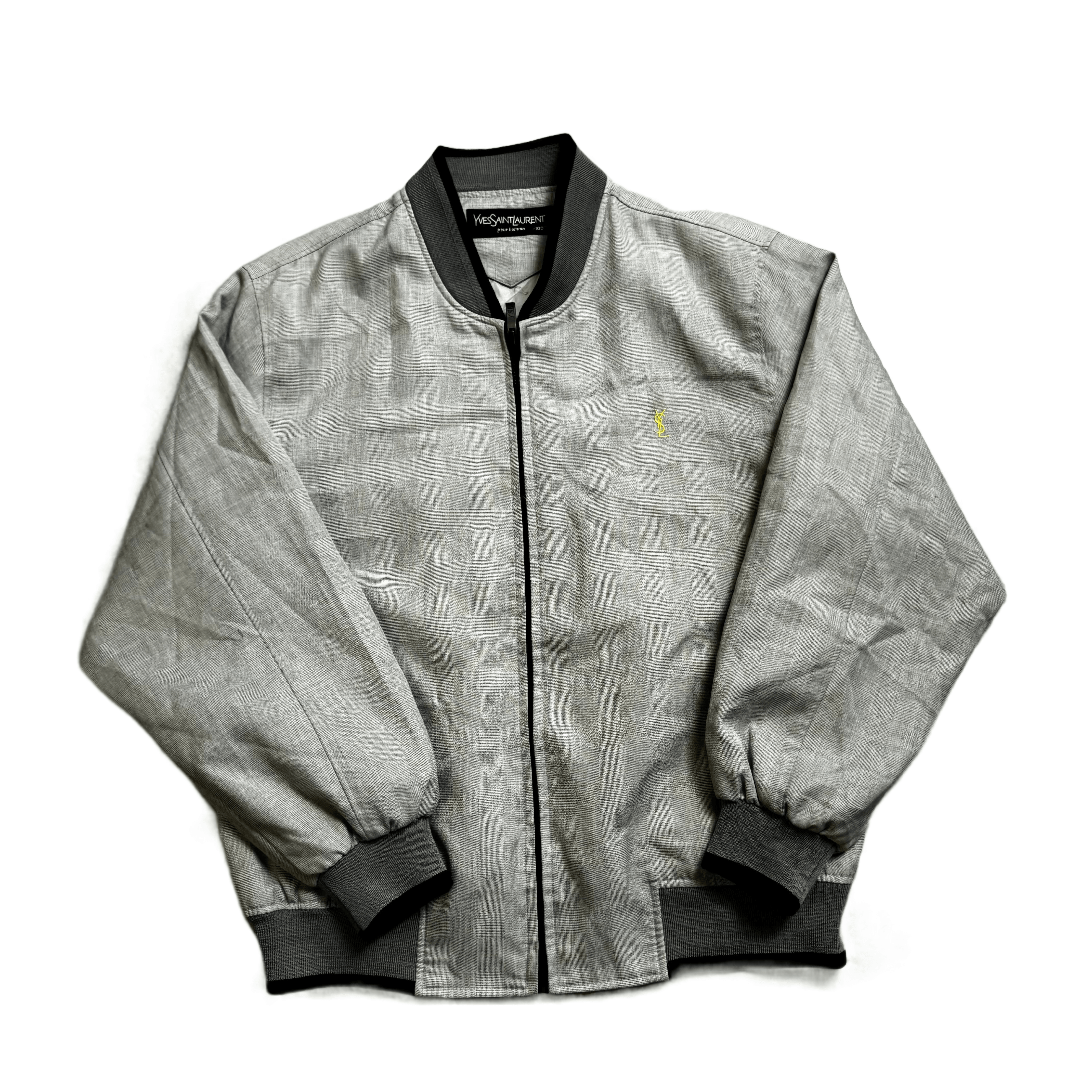 Vintage Grey Yves Saint Lauren (YSL) Jacket - S