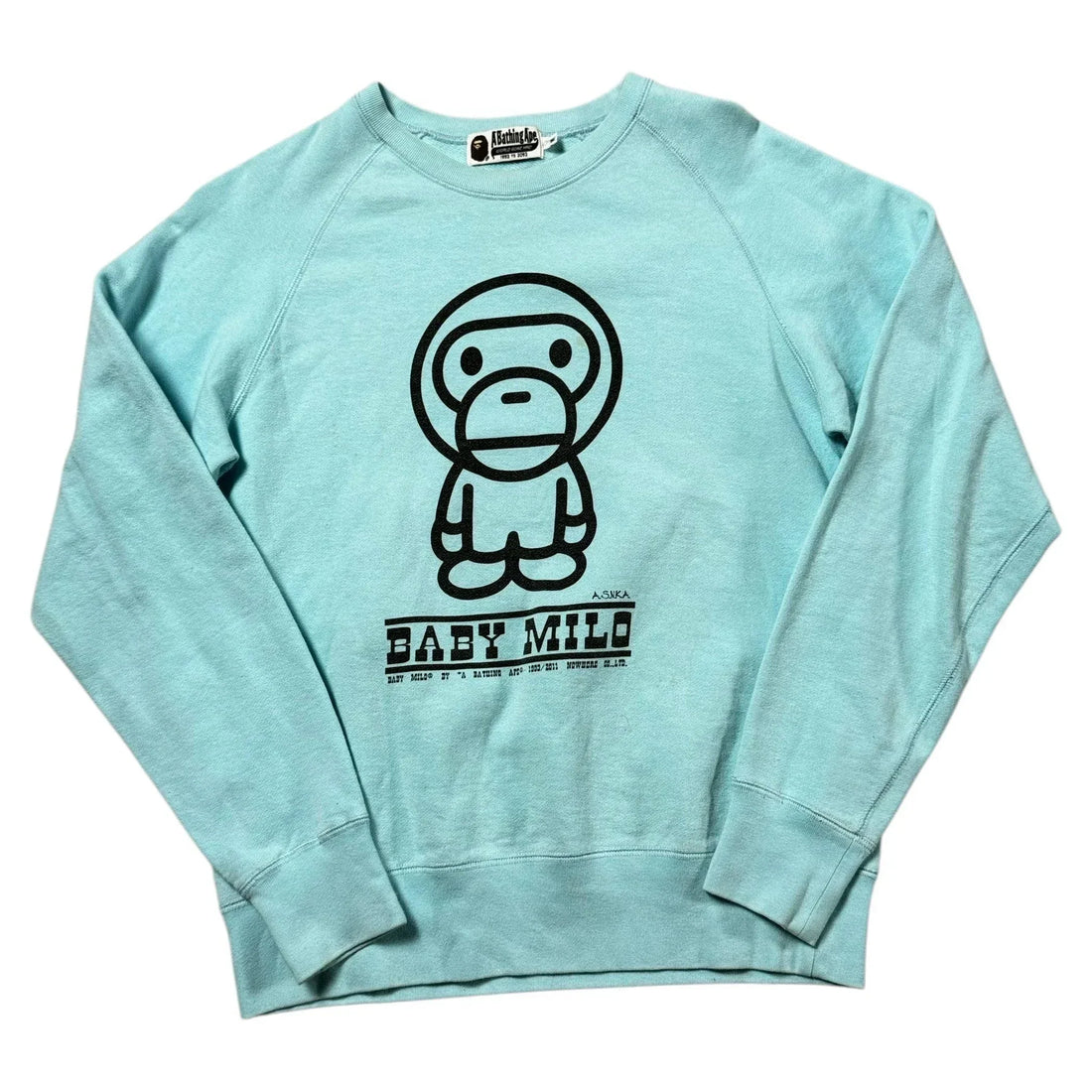 Baby Blue A Bathing Ape (BAPE) Sweatshirt - M | The Streetwear Studio