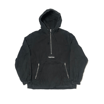 Black Supreme 1/4 Anorak - M