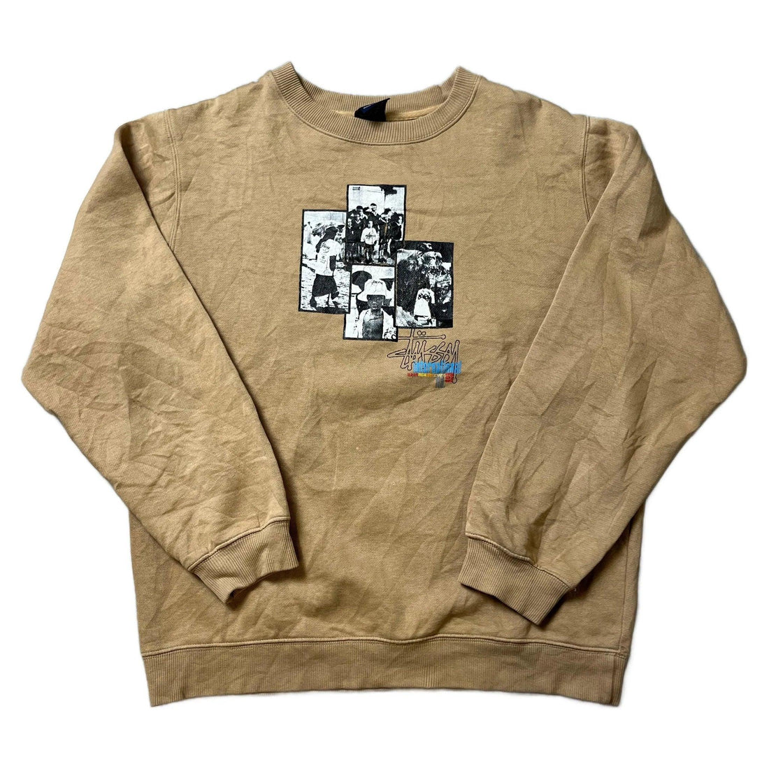 Beige Stussy Sweatshirt - S | The Streetwear Studio