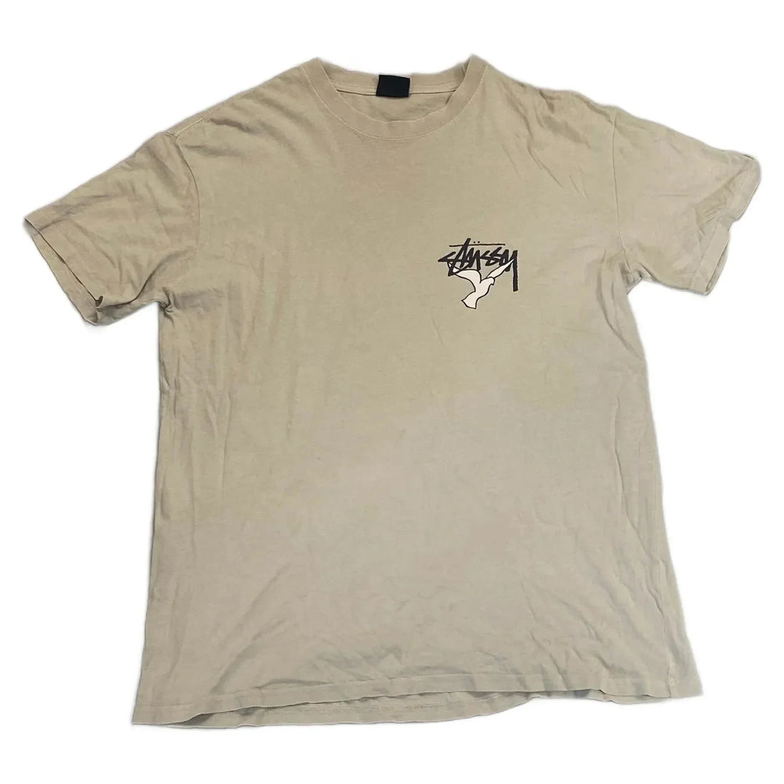 Beige Stussy Tee - M | The Streetwear Studio