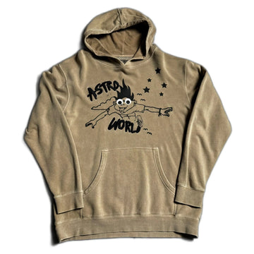 Beige Travis Scott Astroworld Hoodie - L | The Streetwear Studio