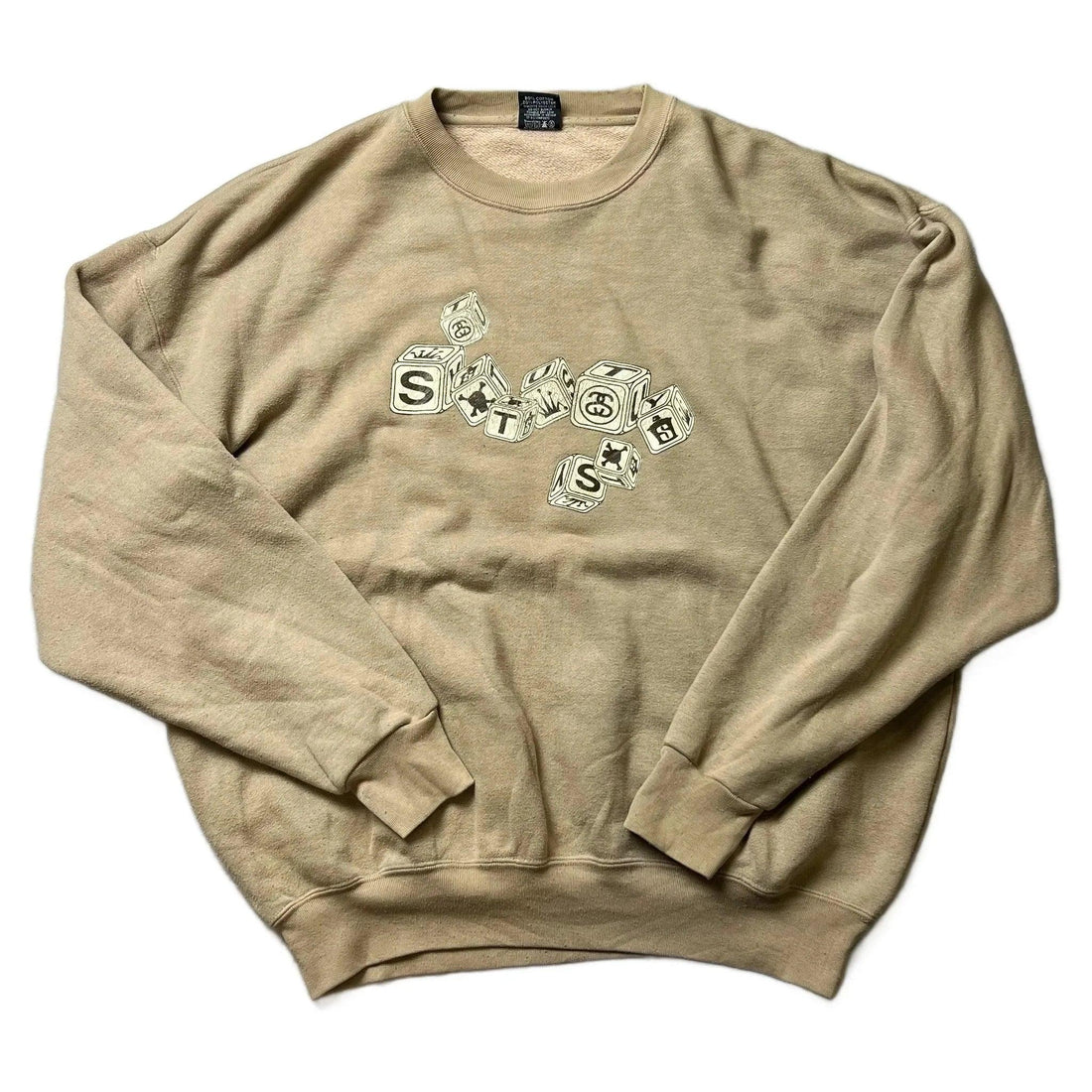 Biege Stussy Sweatshirt - L | The Streetwear Studio