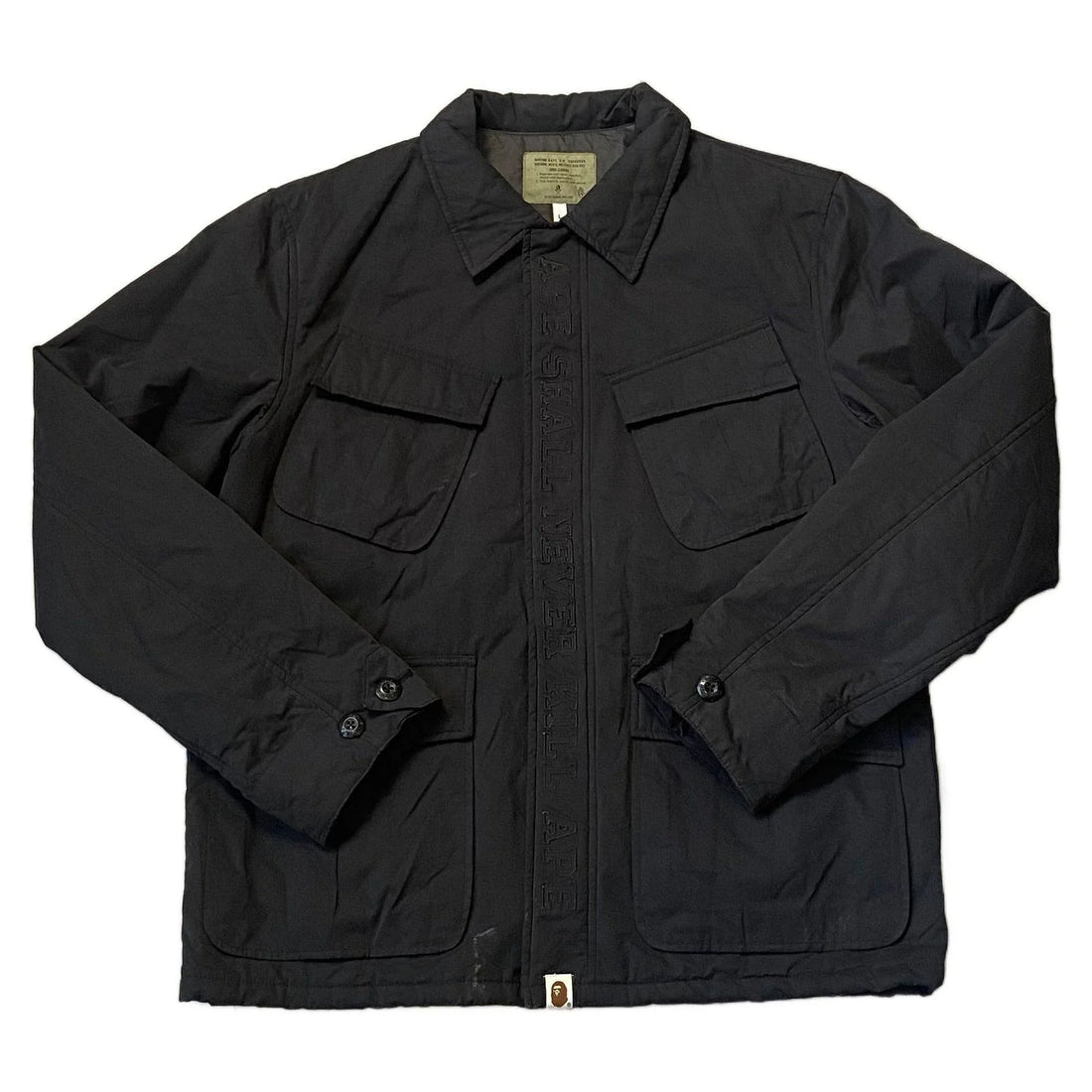 Black A Bathing Ape (BAPE) Jacket - L | The Streetwear Studio