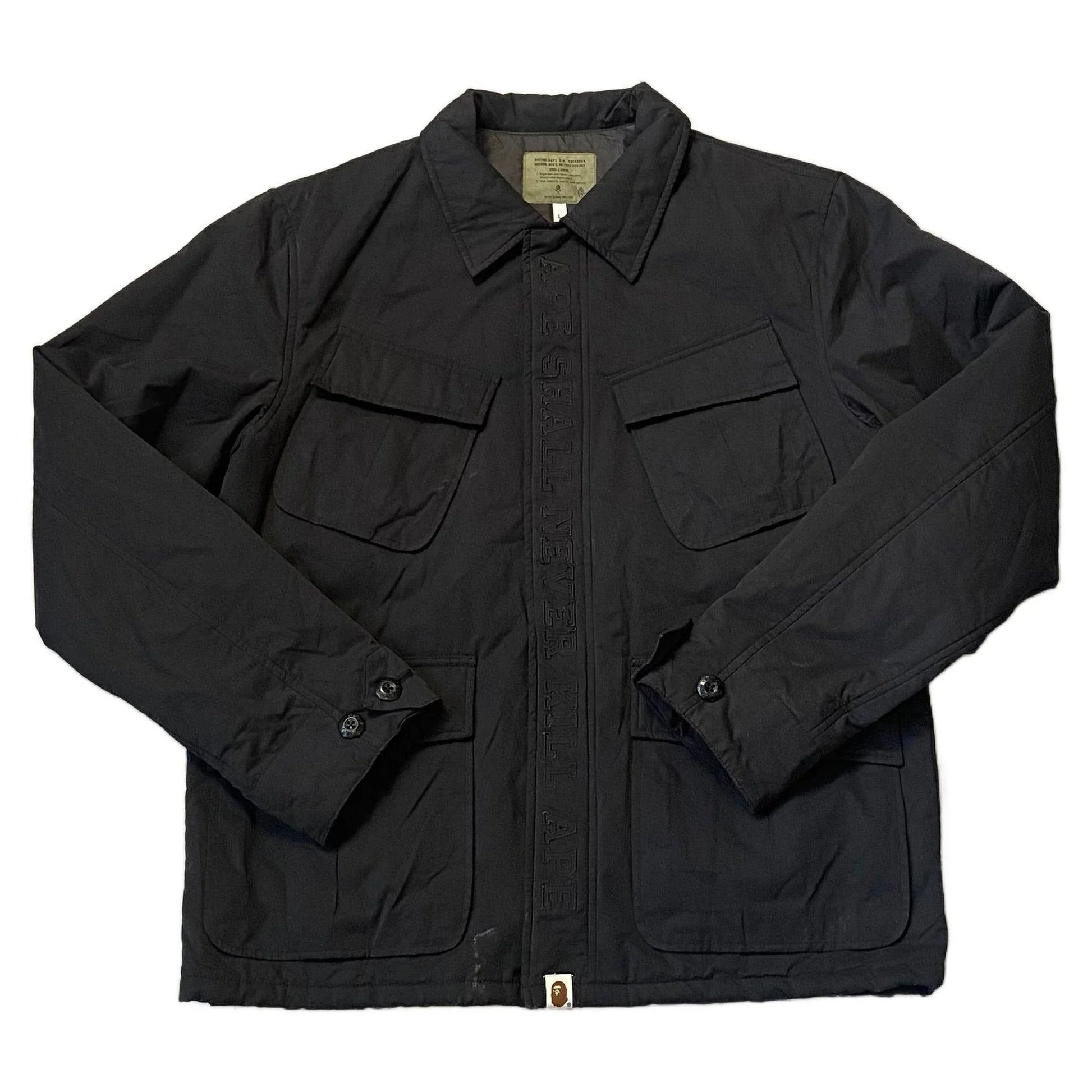 Black A Bathing Ape (BAPE) Jacket - L | The Streetwear Studio
