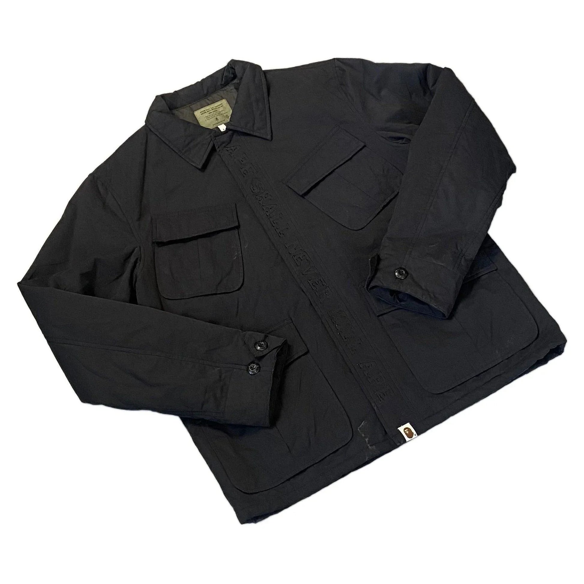 Black A Bathing Ape (BAPE) Jacket - L | The Streetwear Studio
