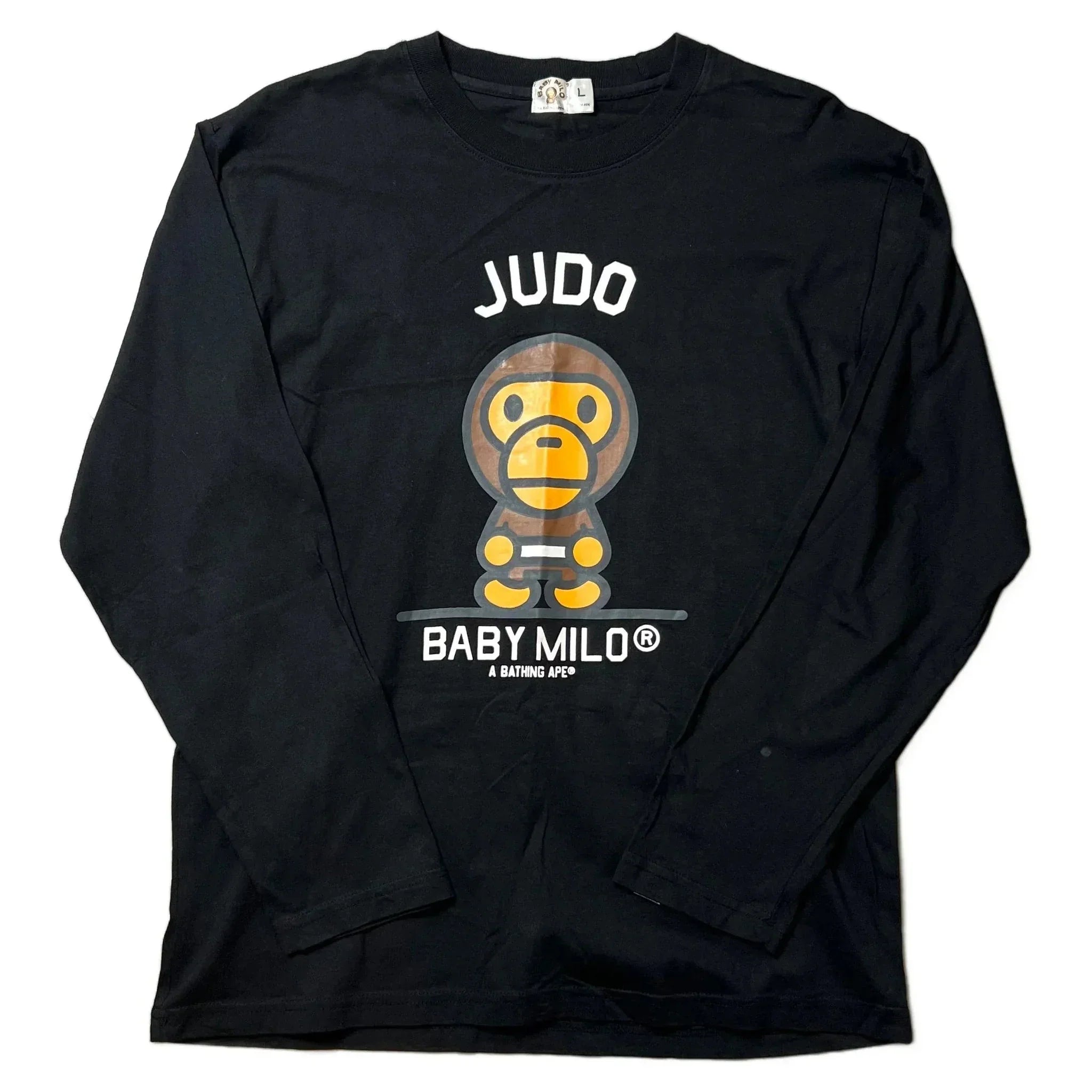 Black A Bathing Ape (BAPE) Long Sleeve Tee - L | The Streetwear Studio