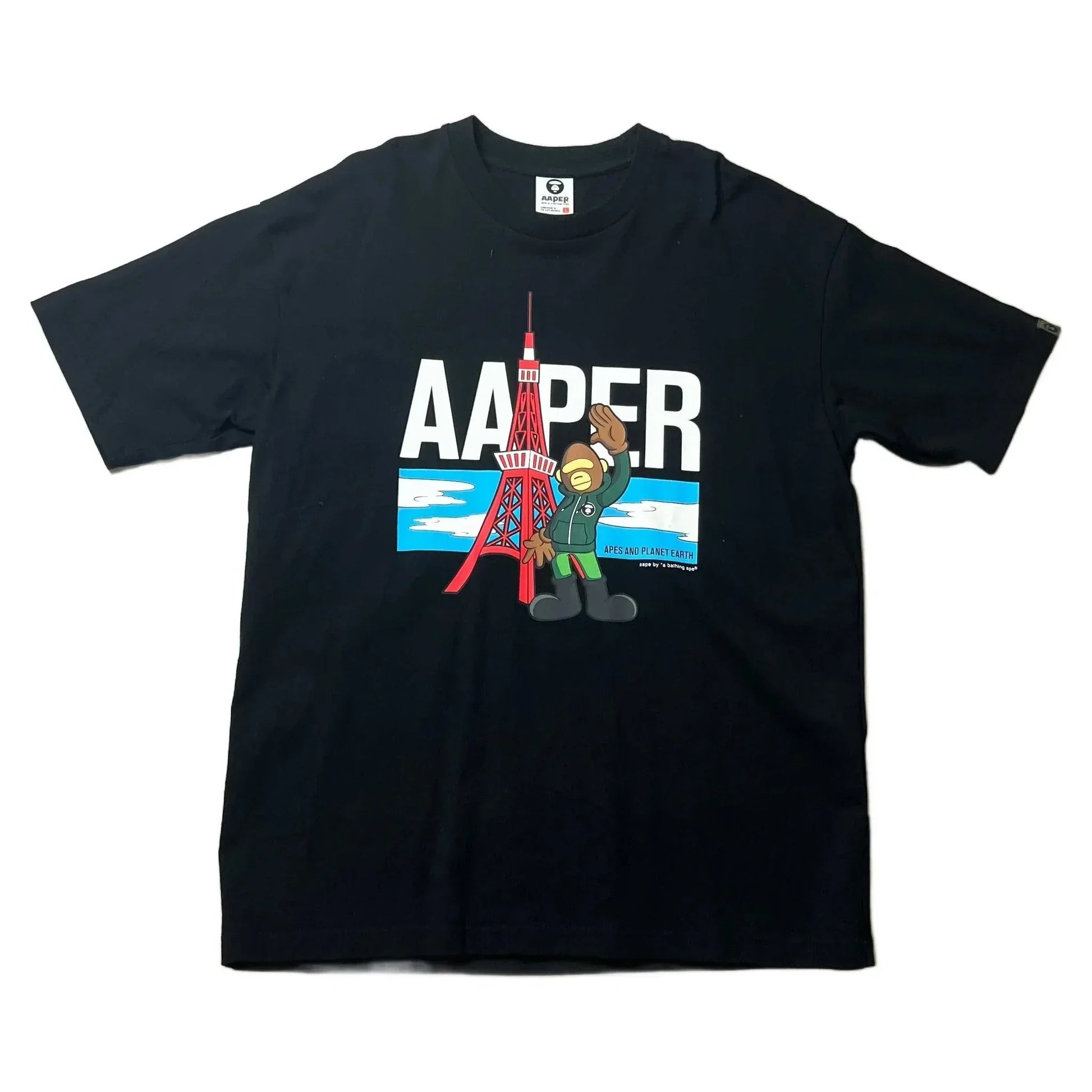 Black A Bathing Ape (BAPE) Tee - L | The Streetwear Studio
