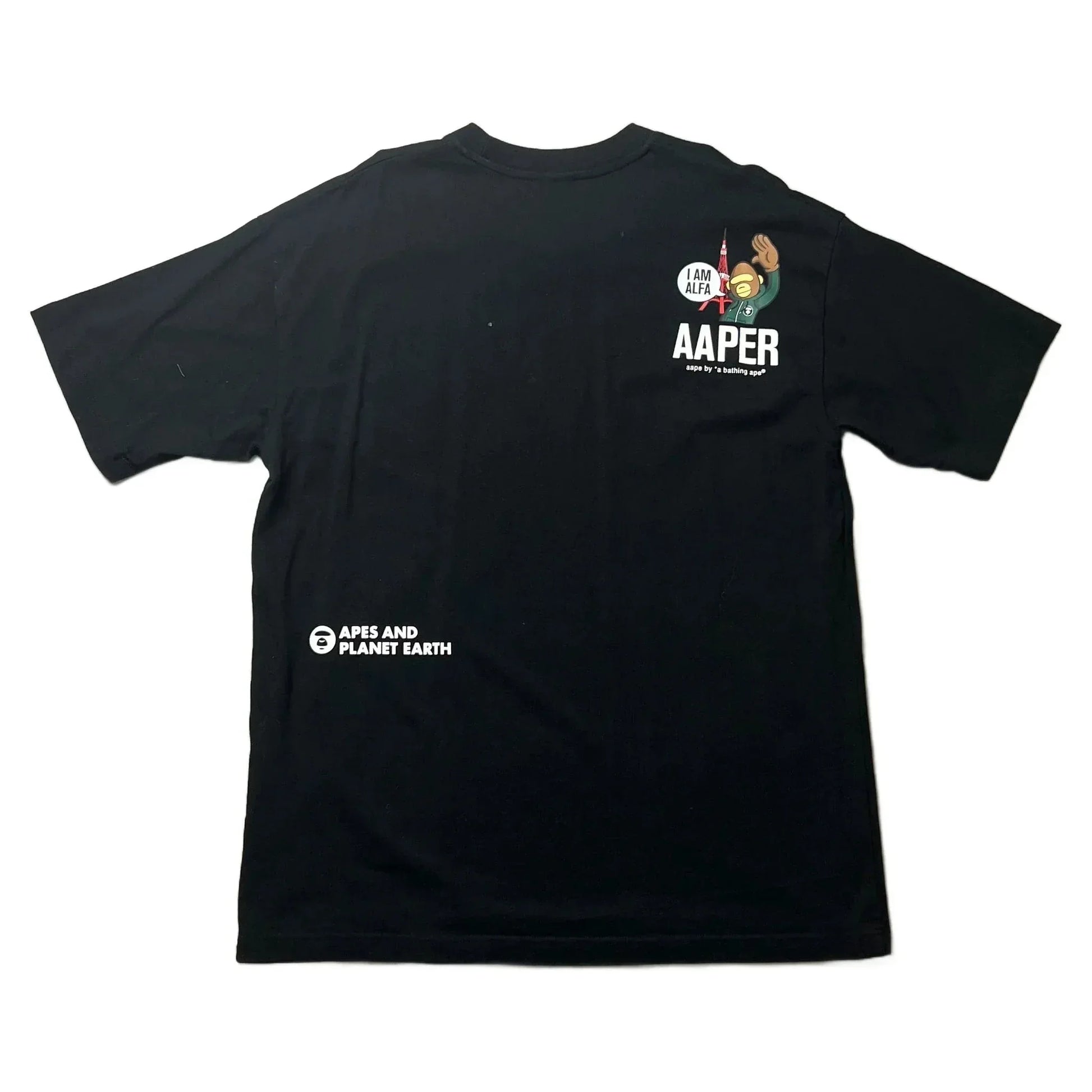 Black A Bathing Ape (BAPE) Tee - L | The Streetwear Studio