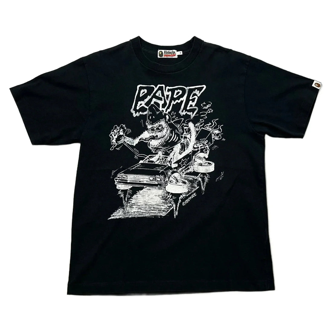 Black A Bathing Ape (BAPE) Tee - M | The Streetwear Studio