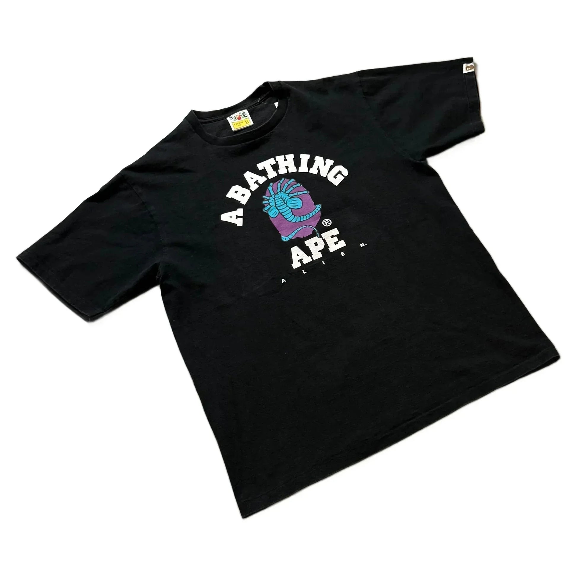 Black A Bathing Ape (BAPE) x Aliens Tee - XL | The Streetwear Studio
