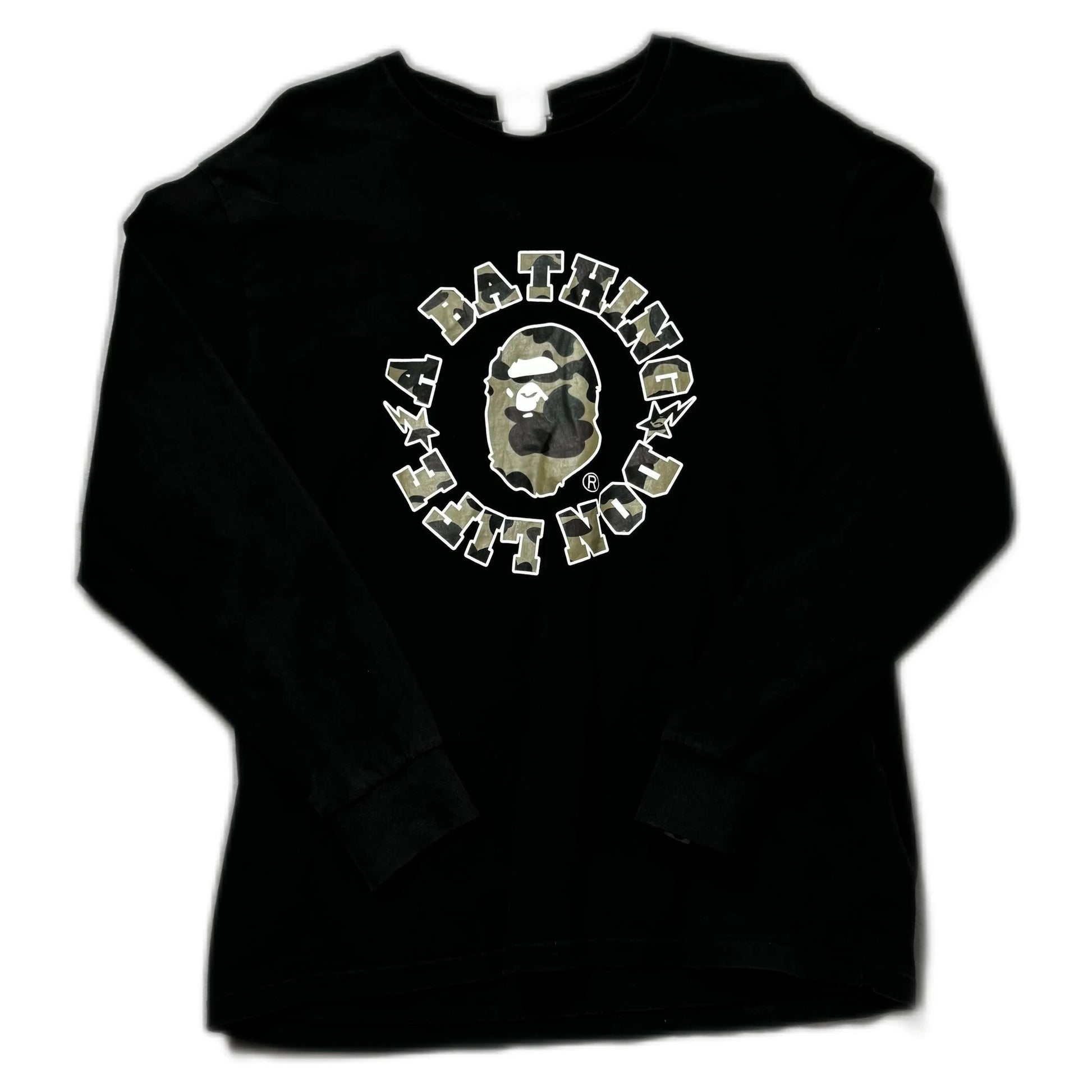 Black A Bathing Ape (BAPE) x Big Sean Long Sleeve Tee - L | The Streetwear Studio