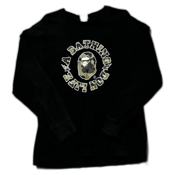 Black A Bathing Ape (BAPE) x Big Sean Long Sleeve Tee - L | The Streetwear Studio