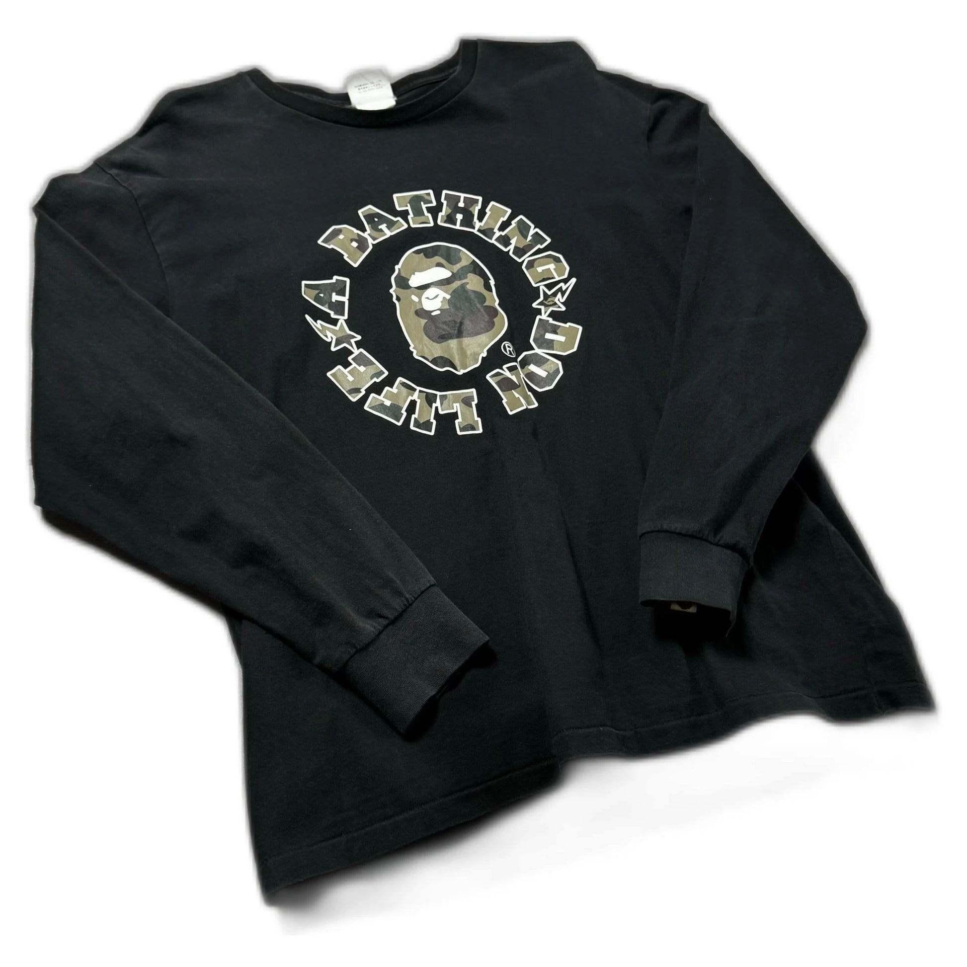 Black A Bathing Ape (BAPE) x Big Sean Long Sleeve Tee - L | The Streetwear Studio