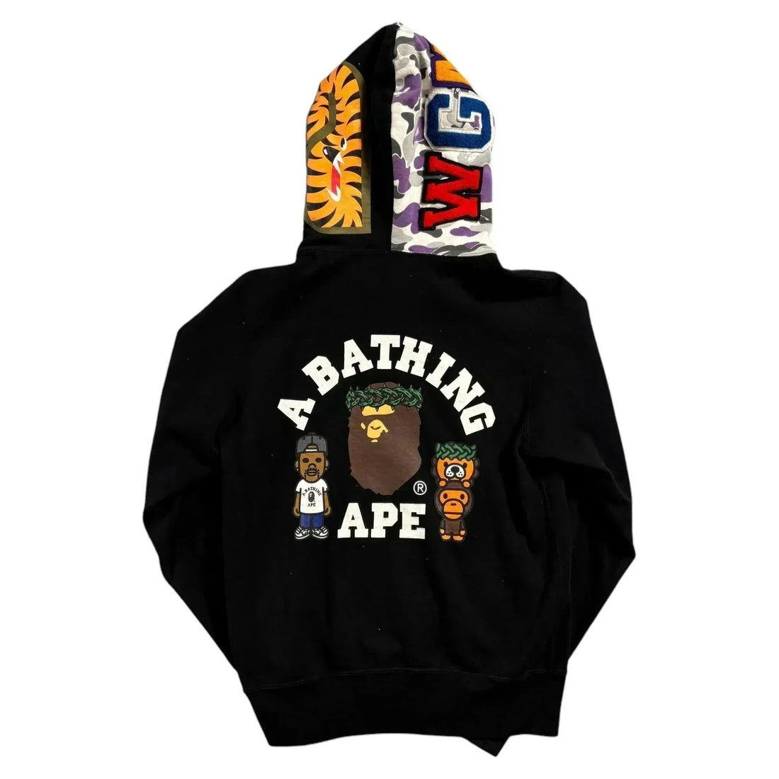 Black A Bathing Ape (BAPE) x Big Sean Zip Up Hoodie - S | The Streetwear Studio