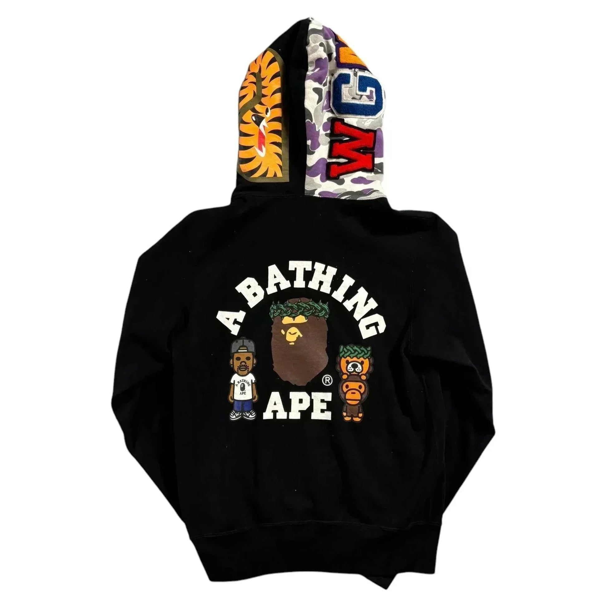 Black A Bathing Ape (BAPE) x Big Sean Zip Up Hoodie - S | The Streetwear Studio