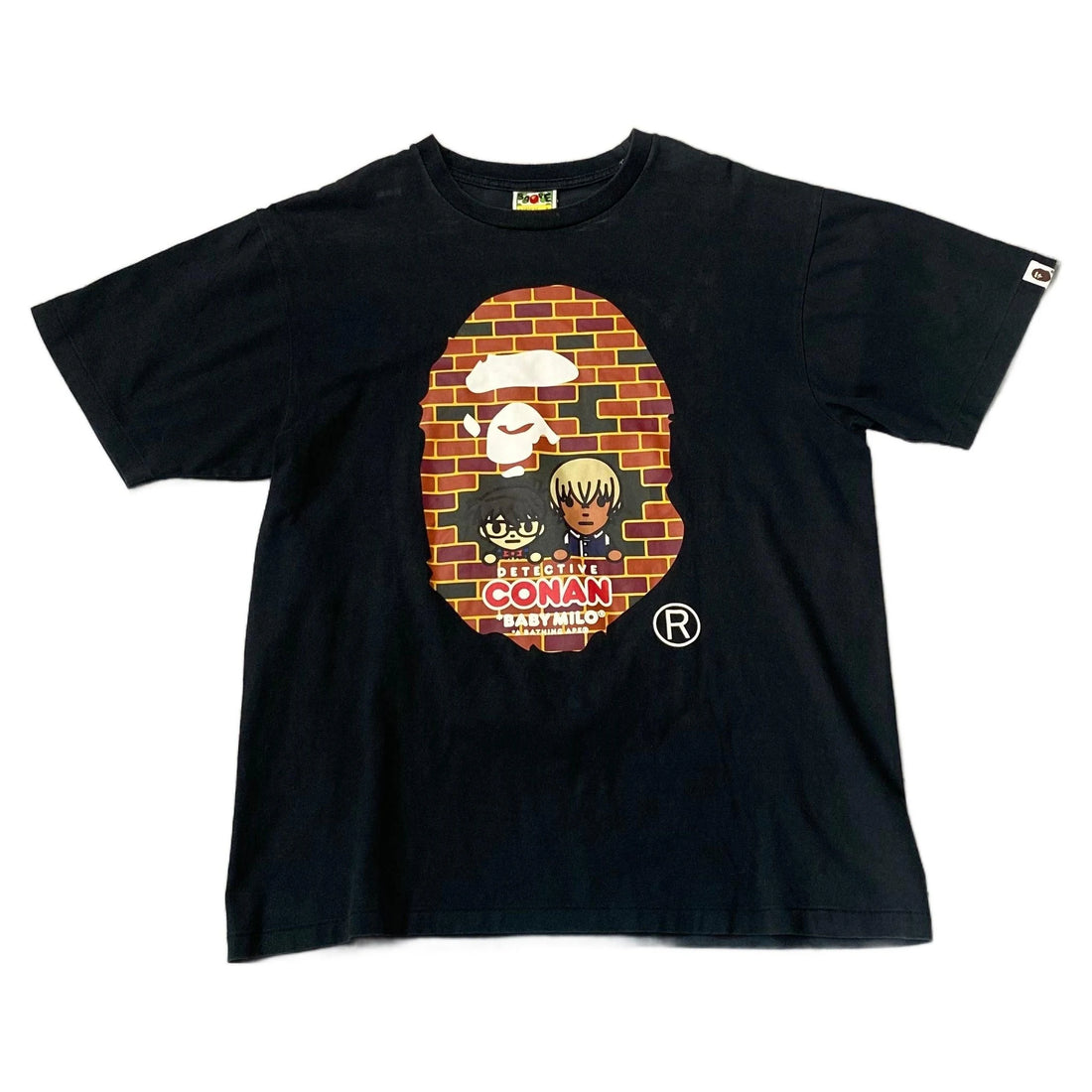 Black A Bathing Ape (BAPE) x Detective Conan Tee - L | The Streetwear Studio