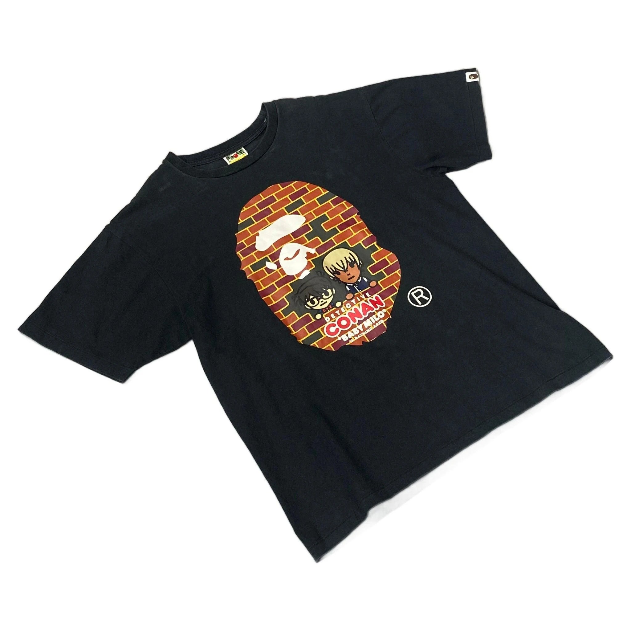 Black A Bathing Ape (BAPE) x Detective Conan Tee - L | The Streetwear Studio