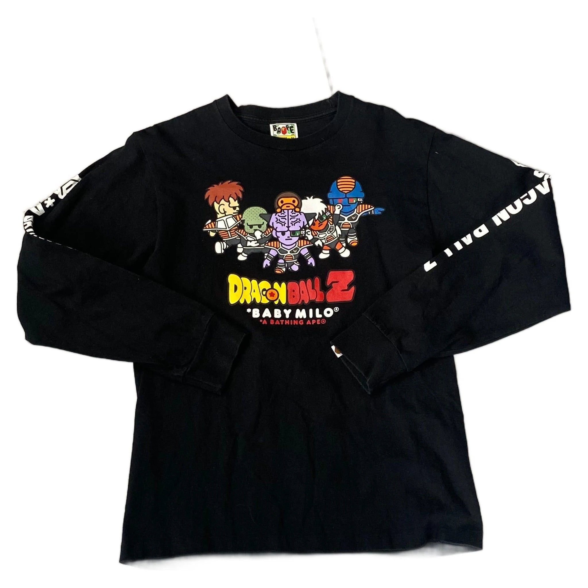 Black A Bathing Ape (BAPE) x Dragonball Z Long Sleeve Tee - M | The Streetwear Studio