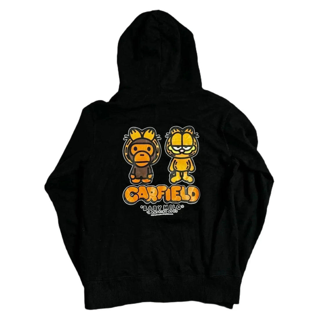 Black A Bathing Ape (BAPE) x Garfield Hoodie - XL | The Streetwear Studio