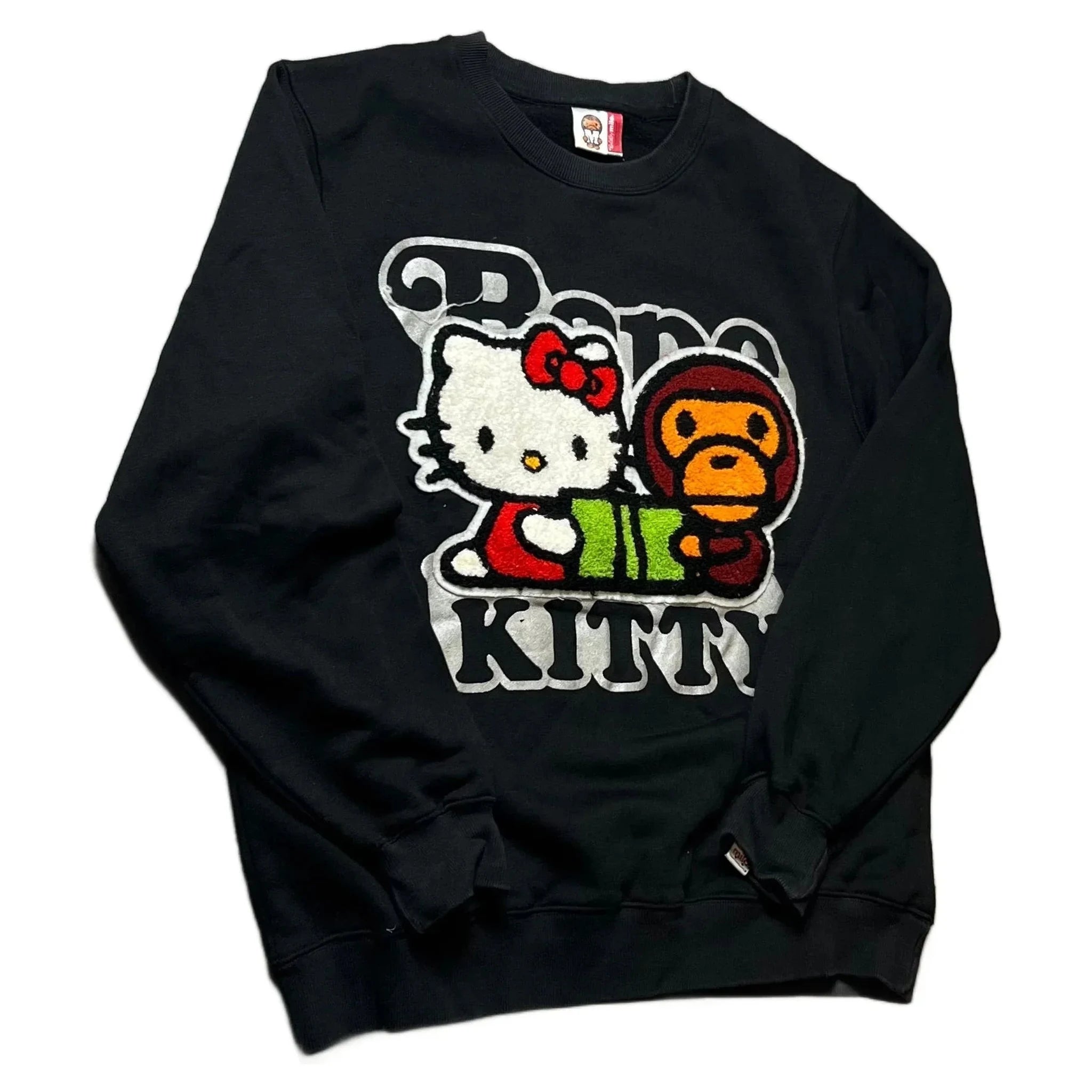 Black A Bathing Ape (BAPE) x Hello Kitty Sweatshirt - M | The Streetwear Studio