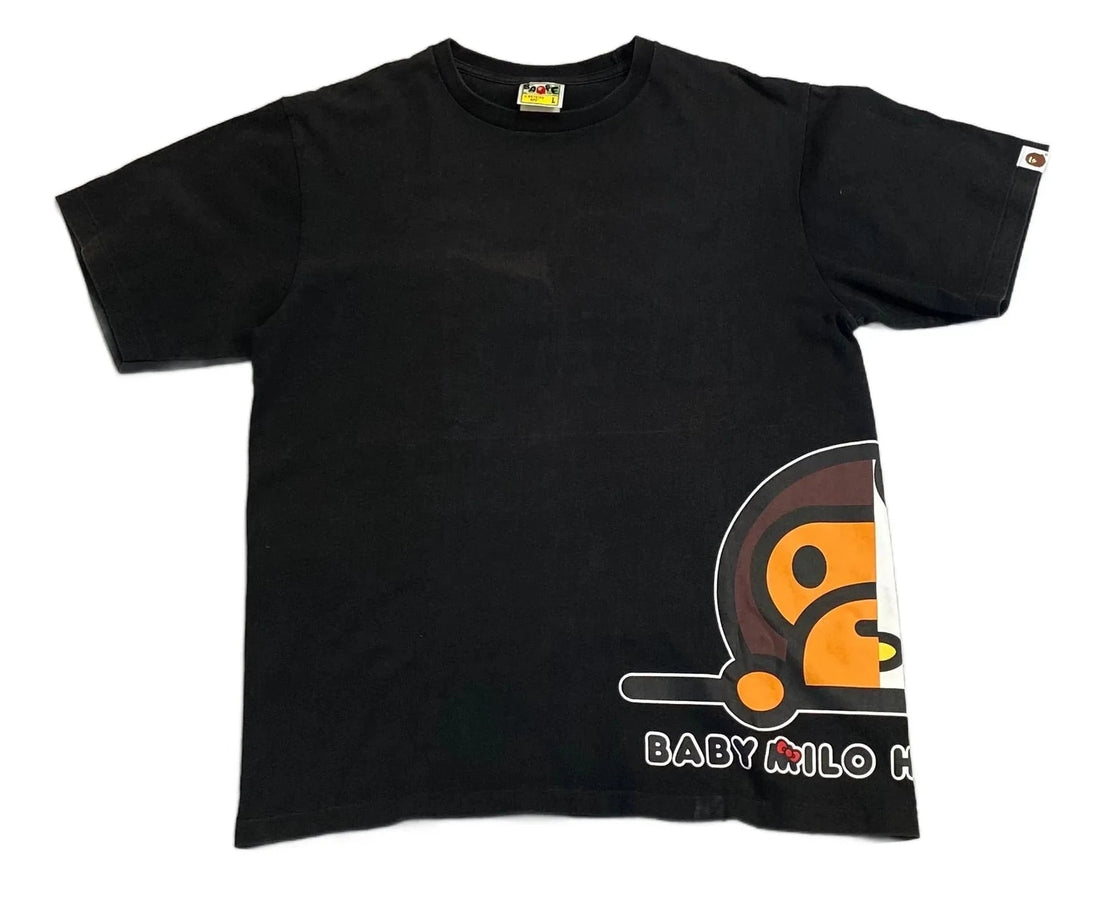 Black A Bathing Ape (BAPE) x Hello Kitty Tee - L | The Streetwear Studio
