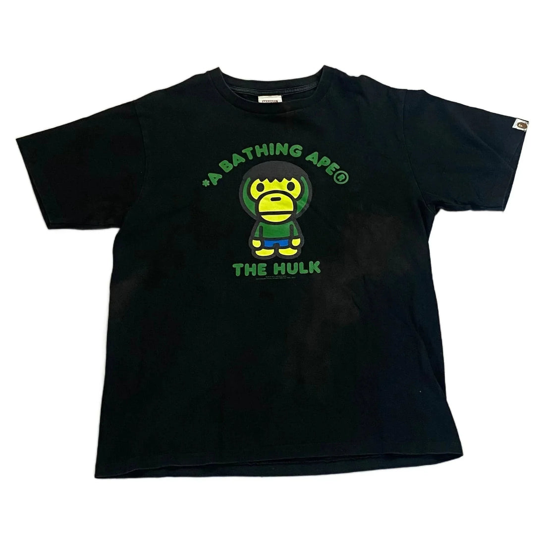 Black A Bathing Ape (BAPE) x Hulk Tee - L | The Streetwear Studio