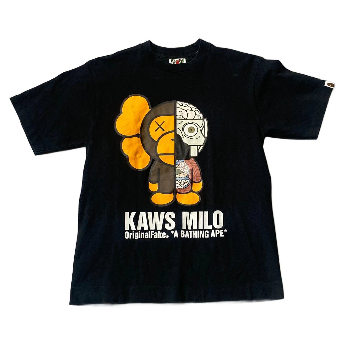 Black A Bathing Ape (BAPE) x KAWS Tee - S | The Streetwear Studio