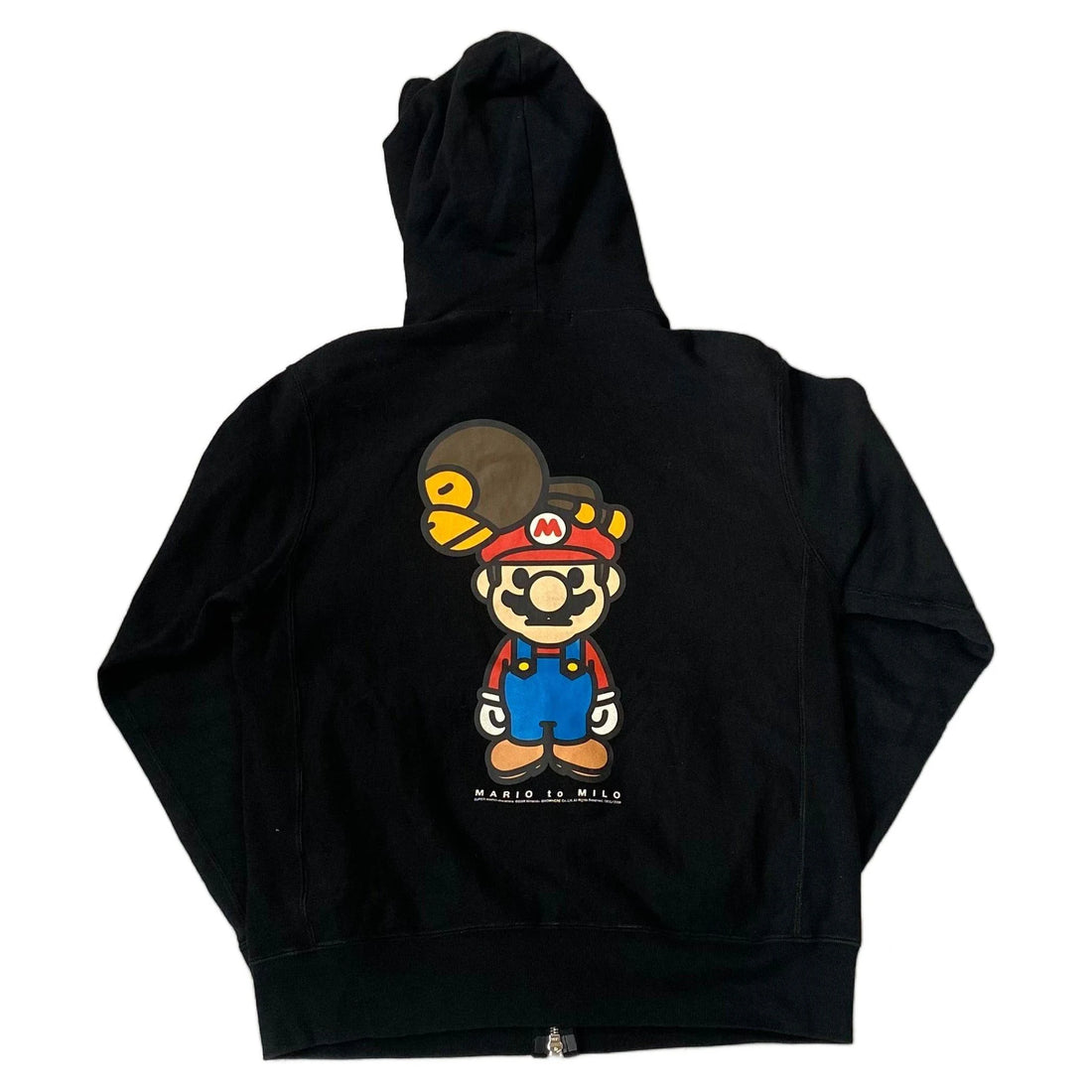Black A Bathing Ape (BAPE) x Mario Hoodie - S | The Streetwear Studio